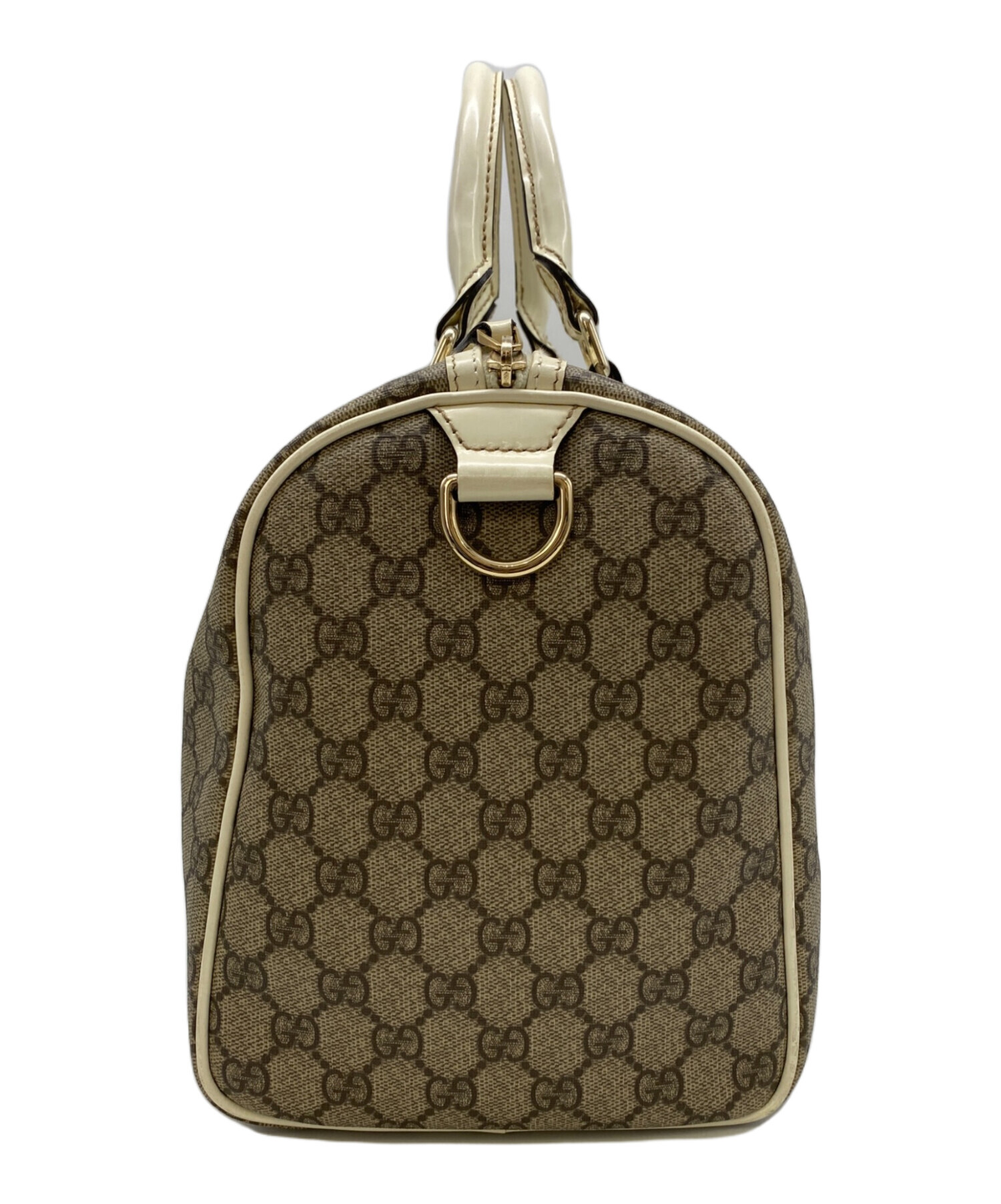 中古・古着通販】GUCCI (グッチ) GGスプリームボストンバッグ ベージュ