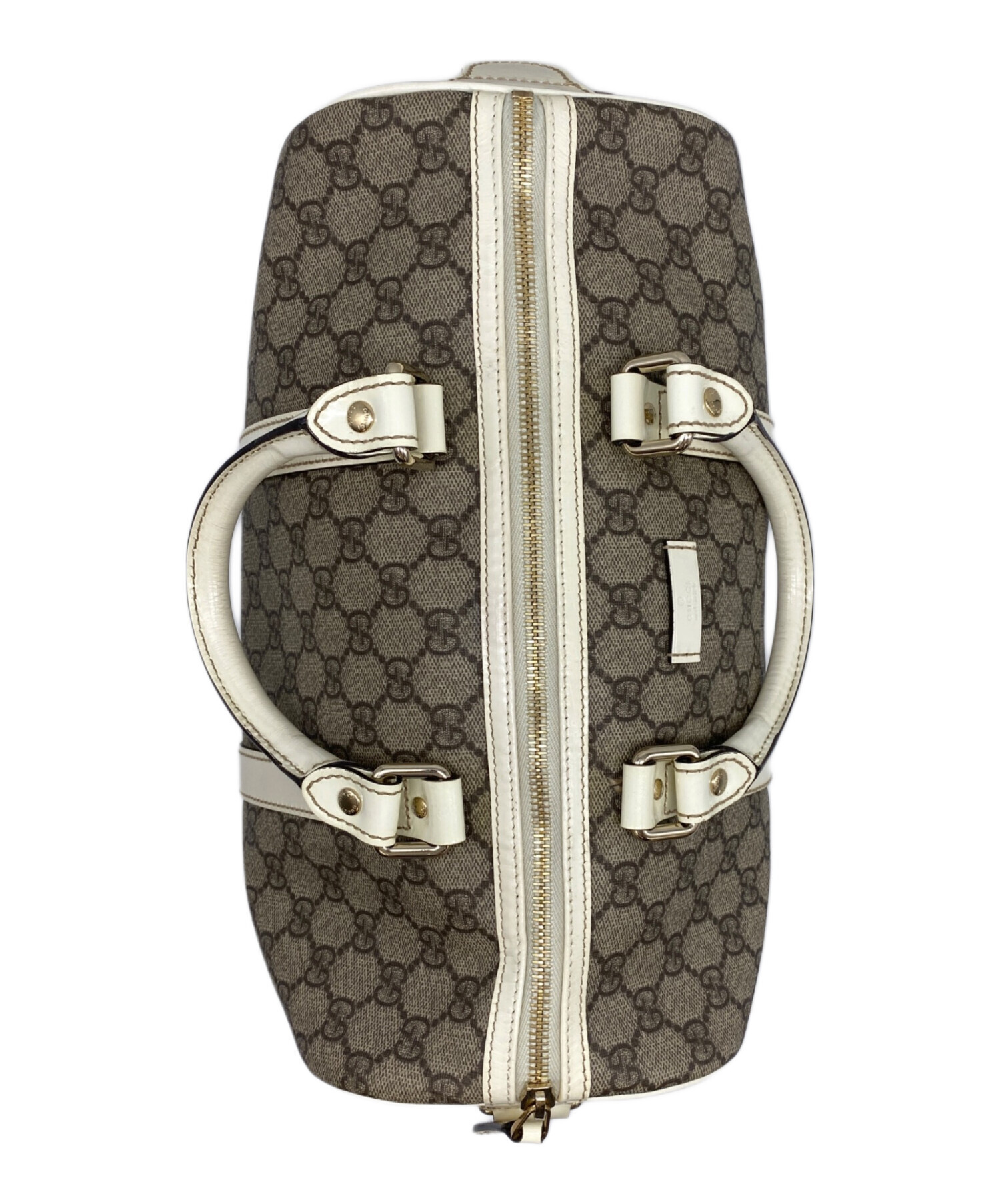 レ*カ様 【即購入可】GUCCI GGスプリーム ボストンバッグ 中古・古着通販】GUCCI (グッチ) GGスプリームボストンバッグ ベージュ