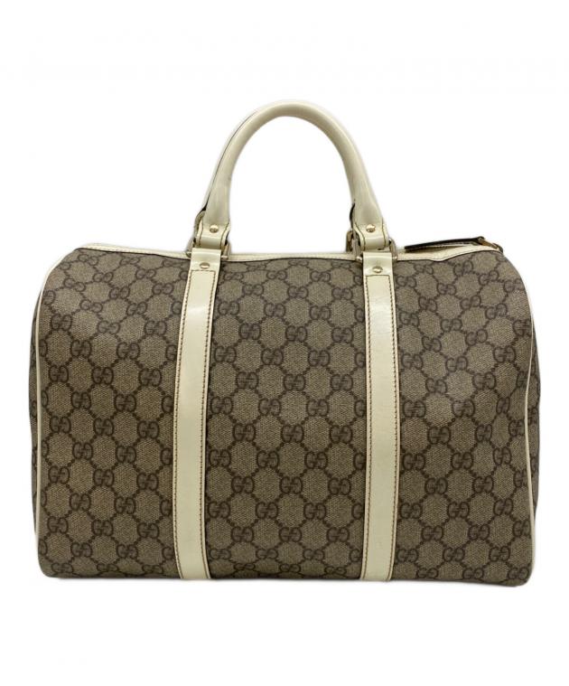 中古・古着通販】GUCCI (グッチ) GGスプリームボストンバッグ ベージュ