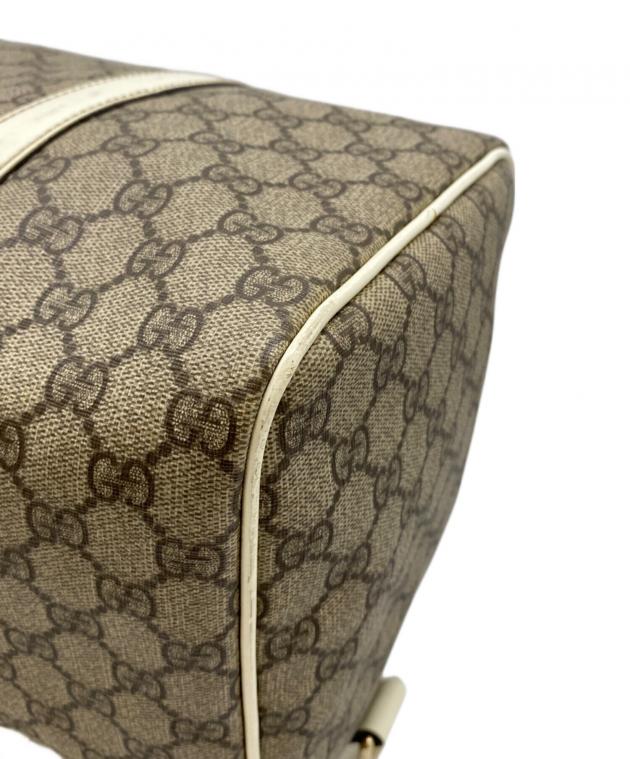 中古・古着通販】GUCCI (グッチ) GGスプリームボストンバッグ ベージュ