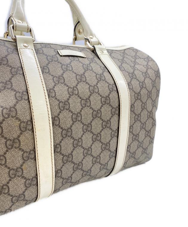 中古・古着通販】GUCCI (グッチ) GGスプリームボストンバッグ ベージュ