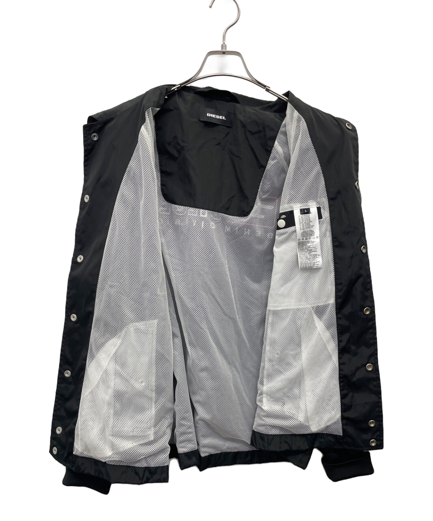 中古・古着通販】DIESEL (ディーゼル) コーチジャケット ブラック