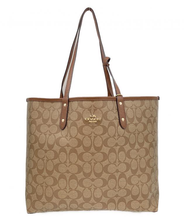 中古・古着通販】COACH (コーチ) シグネチャー トートバッグ ブラウン