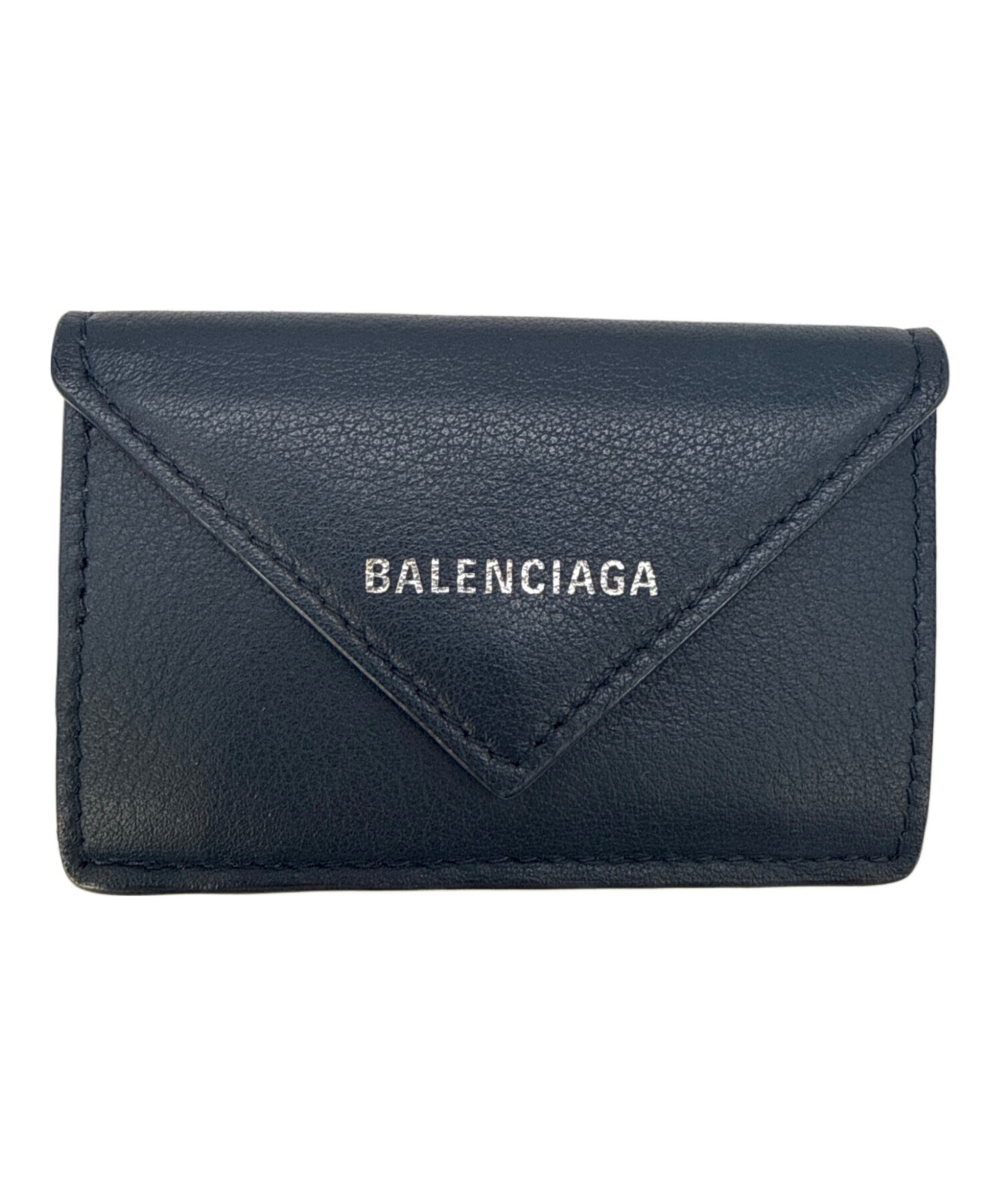 中古・古着通販】BALENCIAGA (バレンシアガ) 3つ折り財布 ネイビー