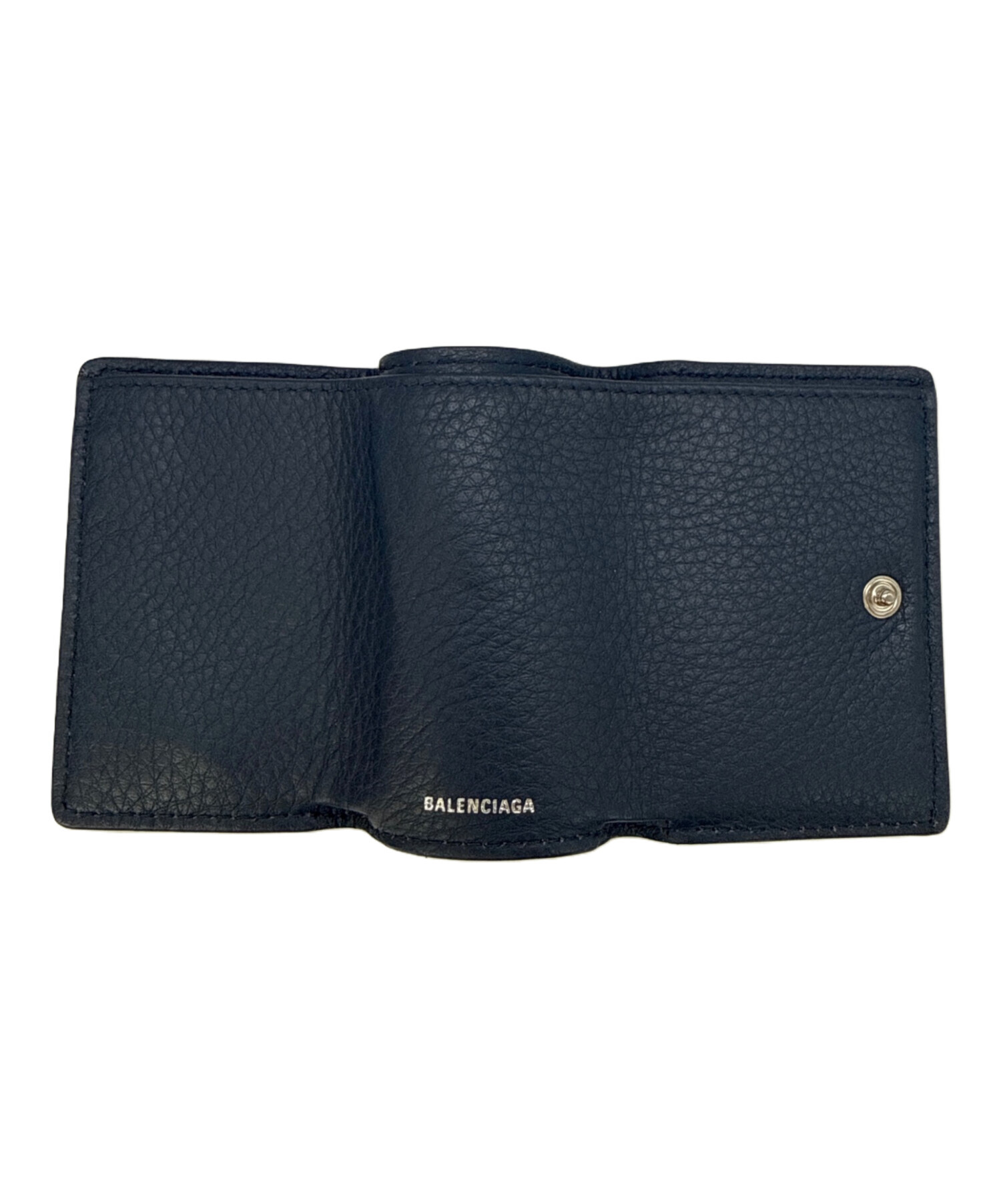 中古・古着通販】BALENCIAGA (バレンシアガ) 3つ折り財布 ネイビー