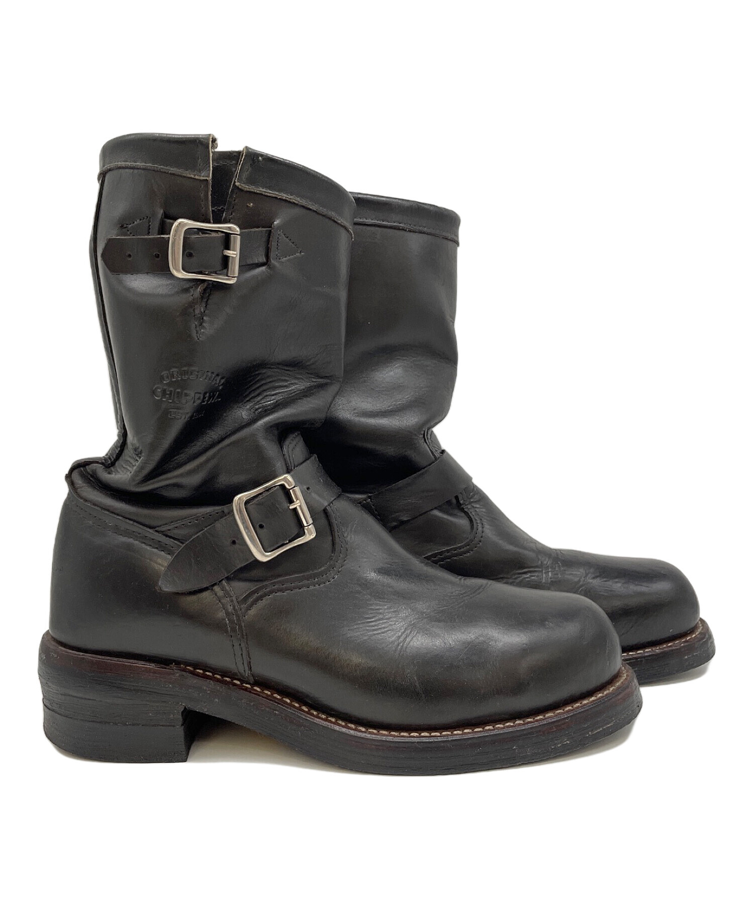 中古・古着通販】CHIPPEWA (チペワ) エンジニアブーツ ブラック サイズ