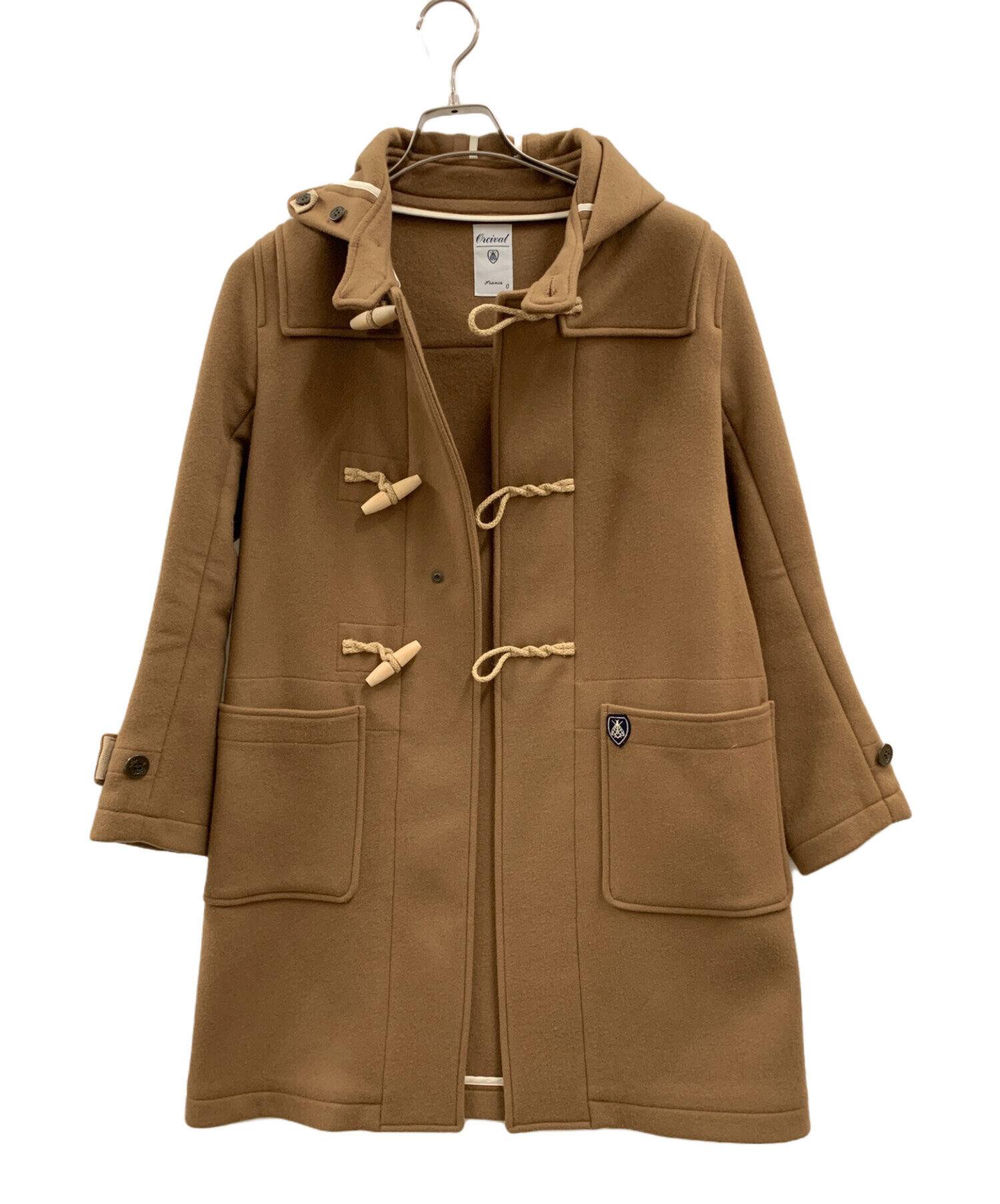 極美品✨ ORCIVAL オーシバル ダッフルコート ヘリンボーン イエロー 1 極美品✨ ORCIVAL オーシバル ダッフルコート ヘリンボーン