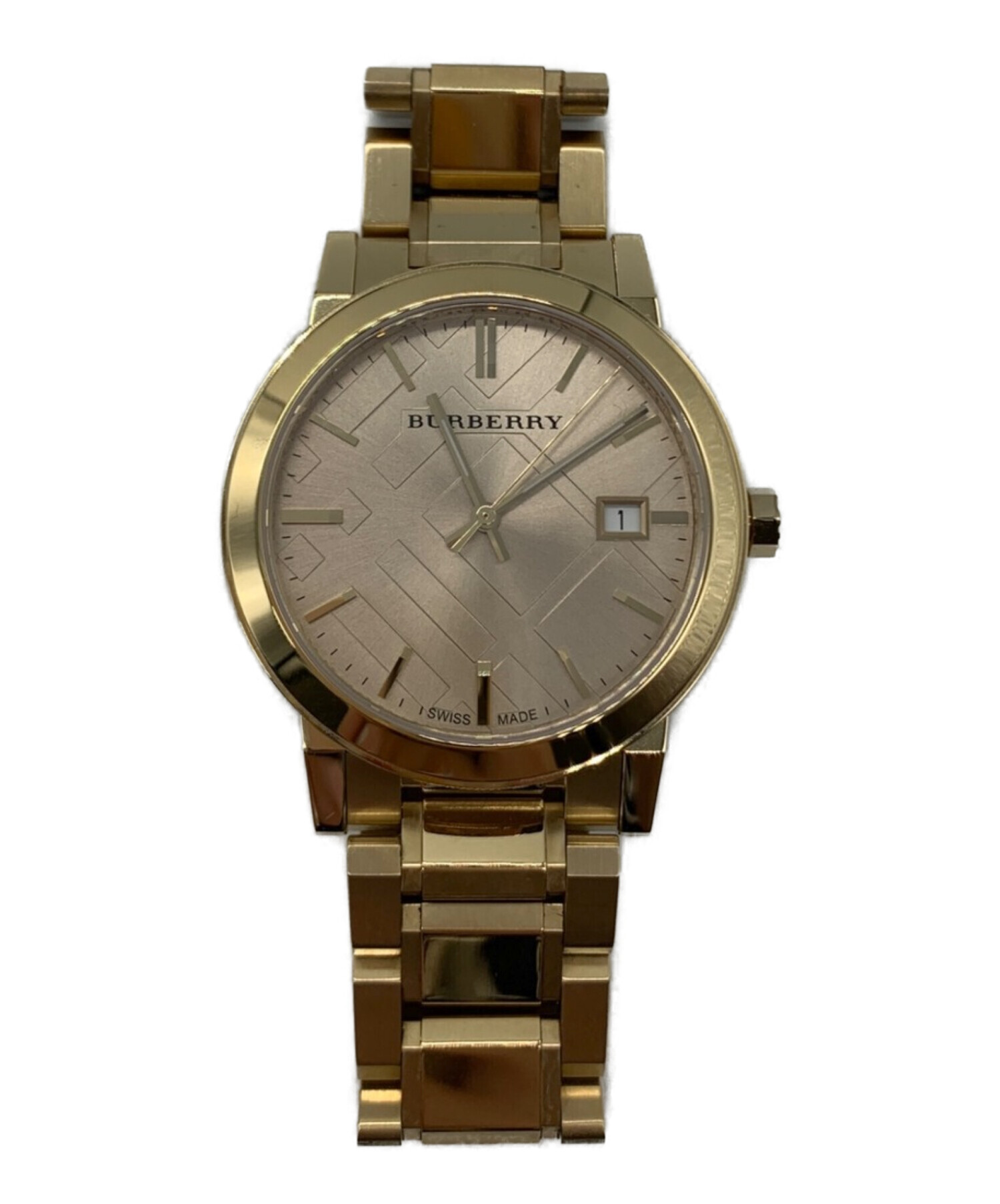 中古・古着通販】BURBERRY (バーバリー) リストウォッチ ゴールド 