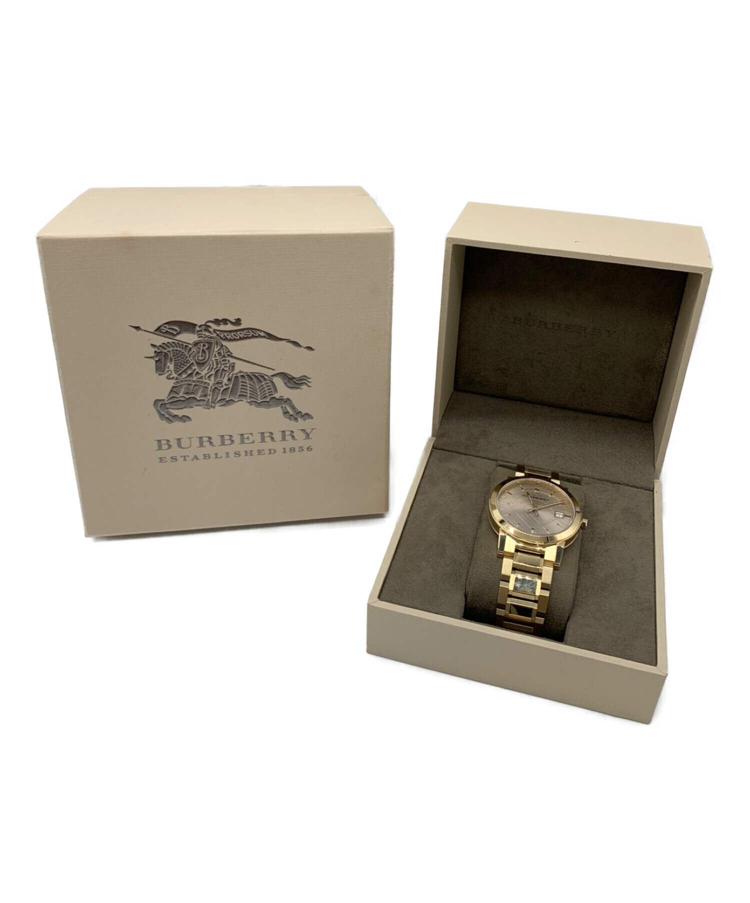 中古・古着通販】BURBERRY (バーバリー) リストウォッチ ゴールド 