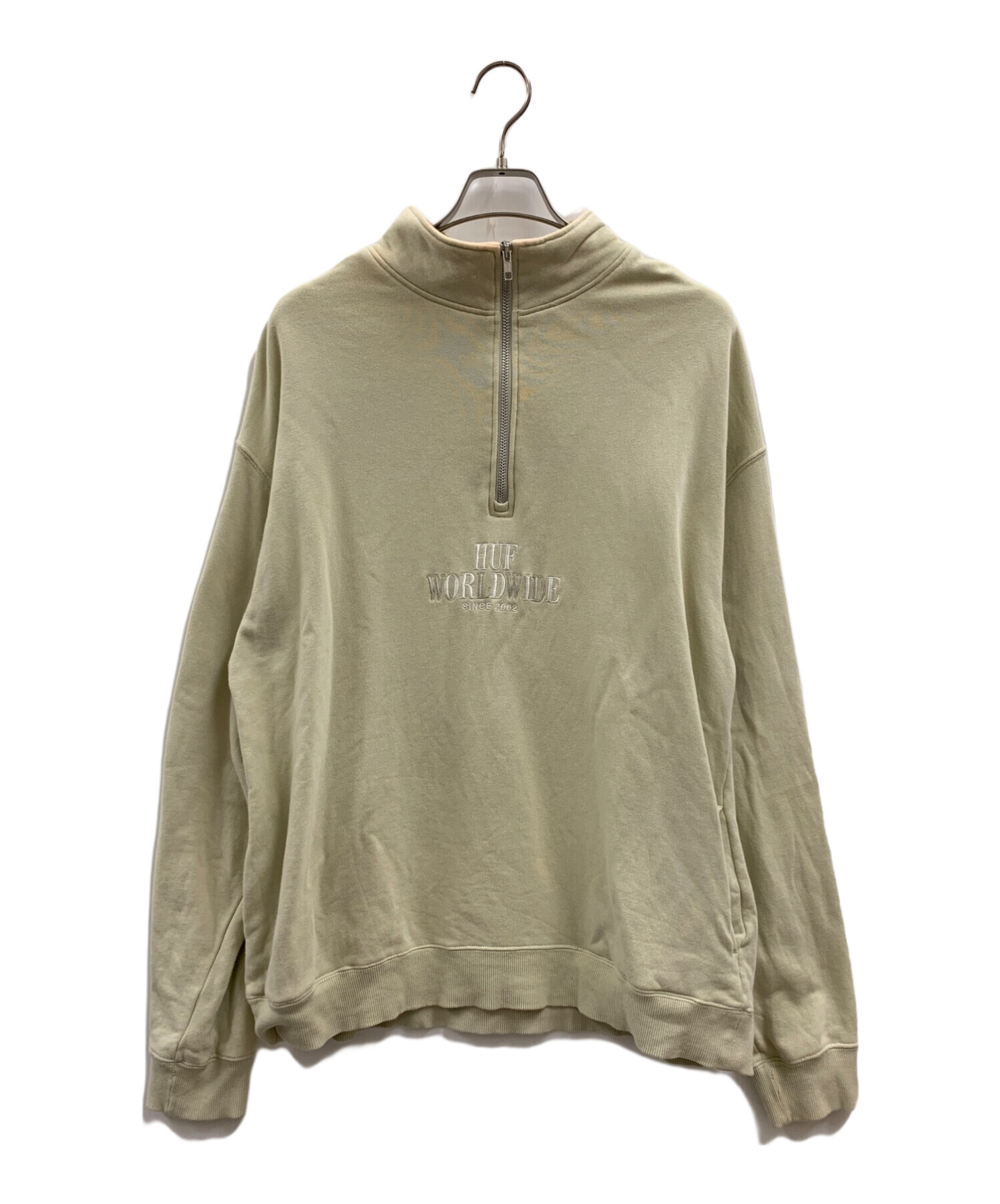 HUF ハーフジップスウェット