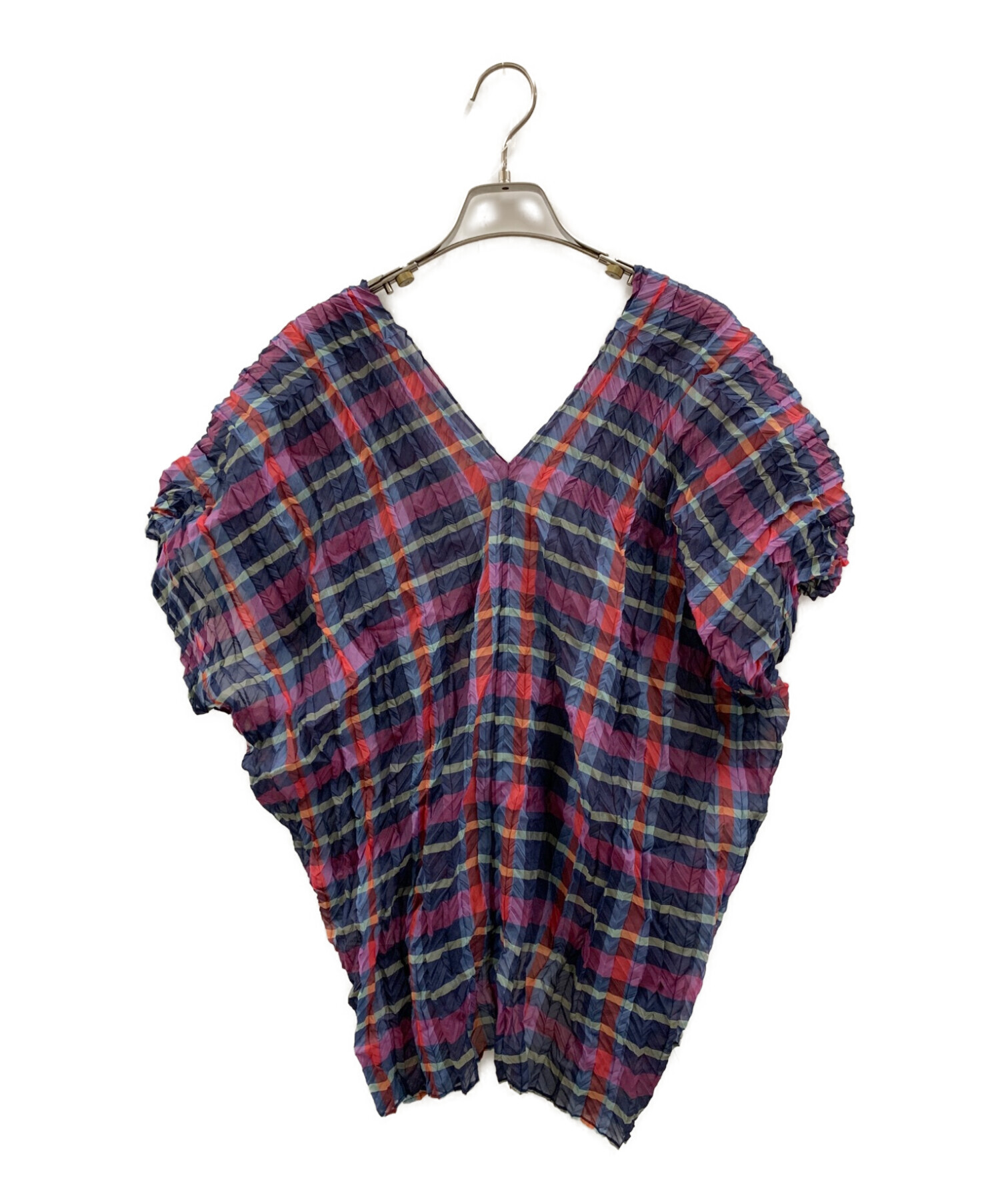 中古・古着通販】ISSEY MIYAKE (イッセイミヤケ) ノースリーブプリーツ