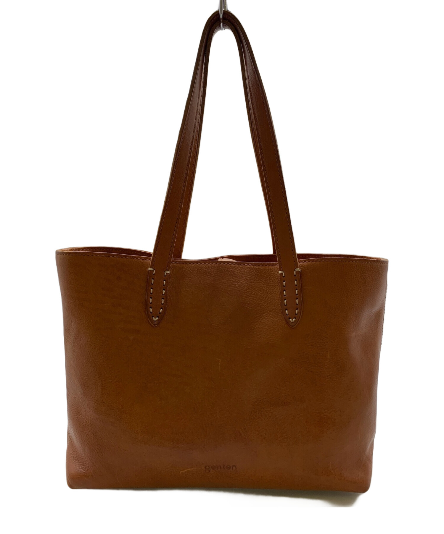 genten レザーエコバック genten レザーエコバック genten レザーエコバック 革財布、バッグの