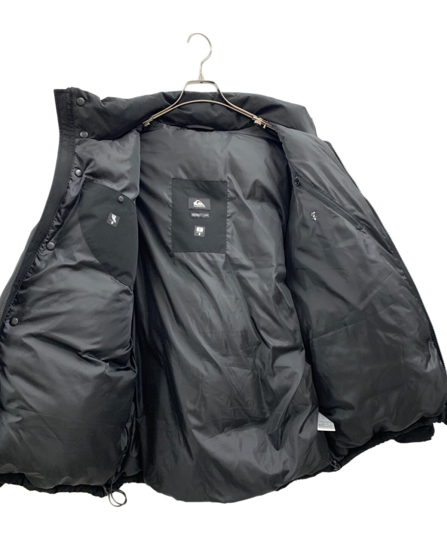 (新品)クイックシルバー　ダウンジャケット　L ブラック (新品)クイックシルバー　ダウンジャケット　L ブラック