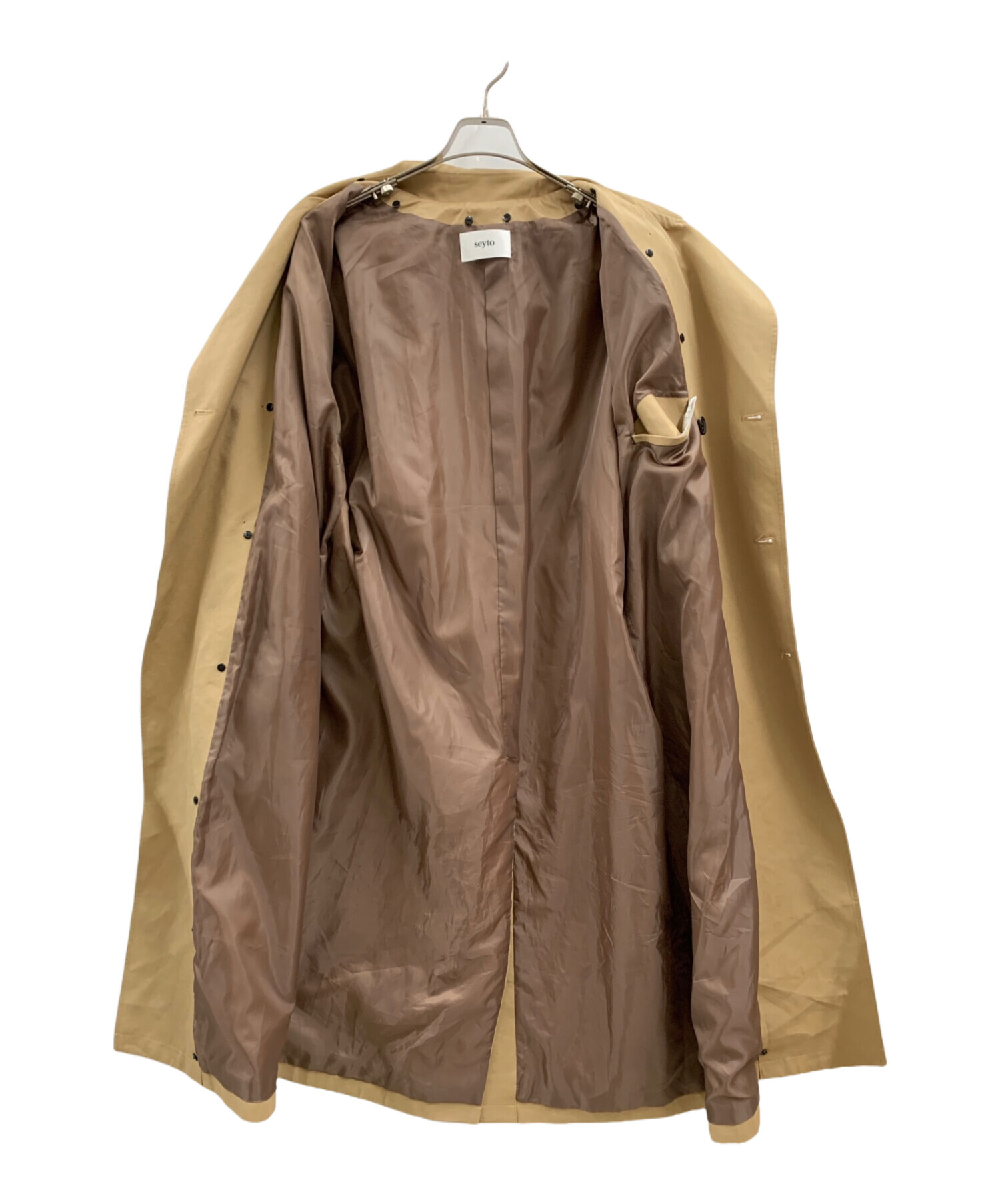中古・古着通販】SEYTO (セイト) トレンチコート ベージュ サイズ:1
