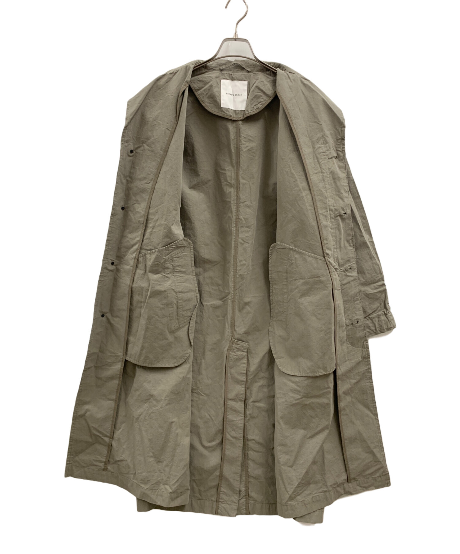 リラクス ステンカラーコート サイズ36 カーキ リラクス ステンカラーコート サイズ36 カーキ リラクス ステンカラー