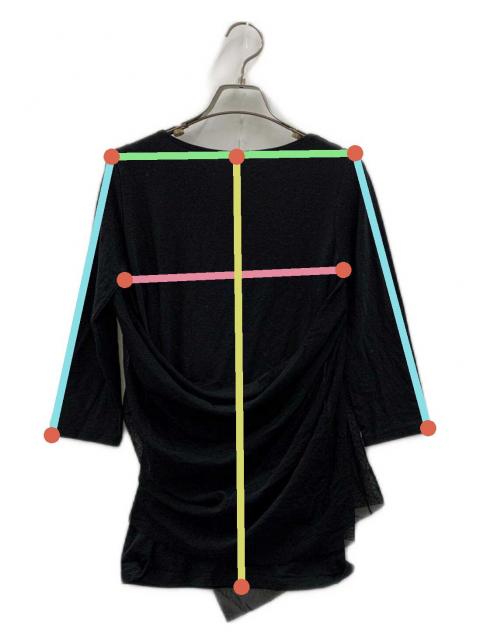 中古・古着通販】ISSEY MIYAKE (イッセイミヤケ) ブラウス ブラック