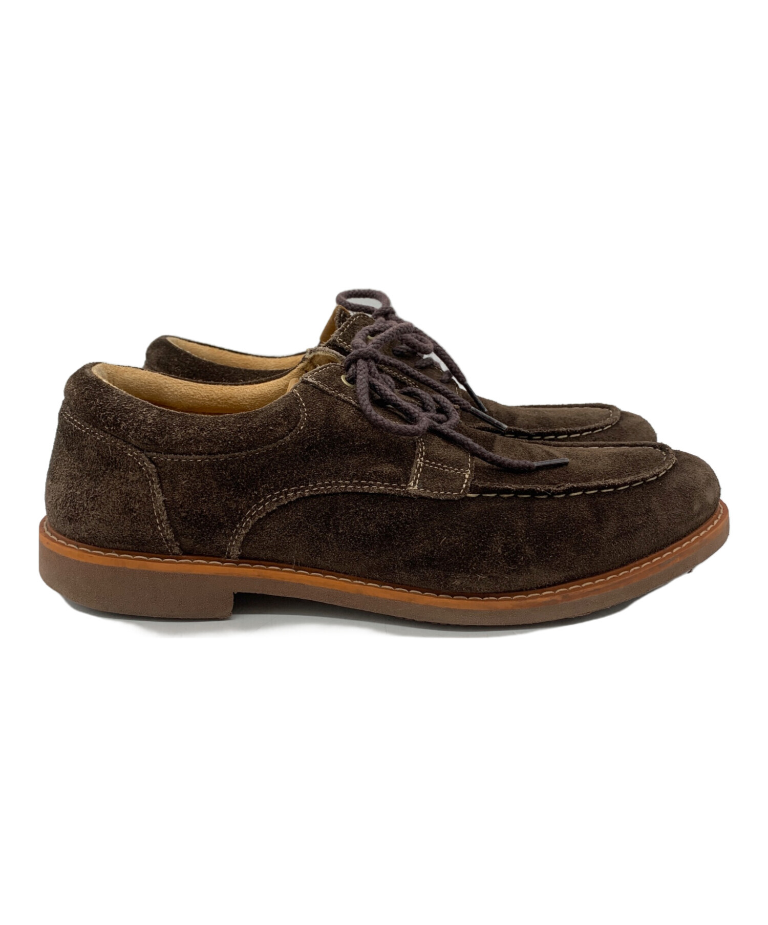 ブラウン レザー モカシン シューズ 中古・古着通販】HAWKINS (ホーキンス) モカシンシューズ ブラウン