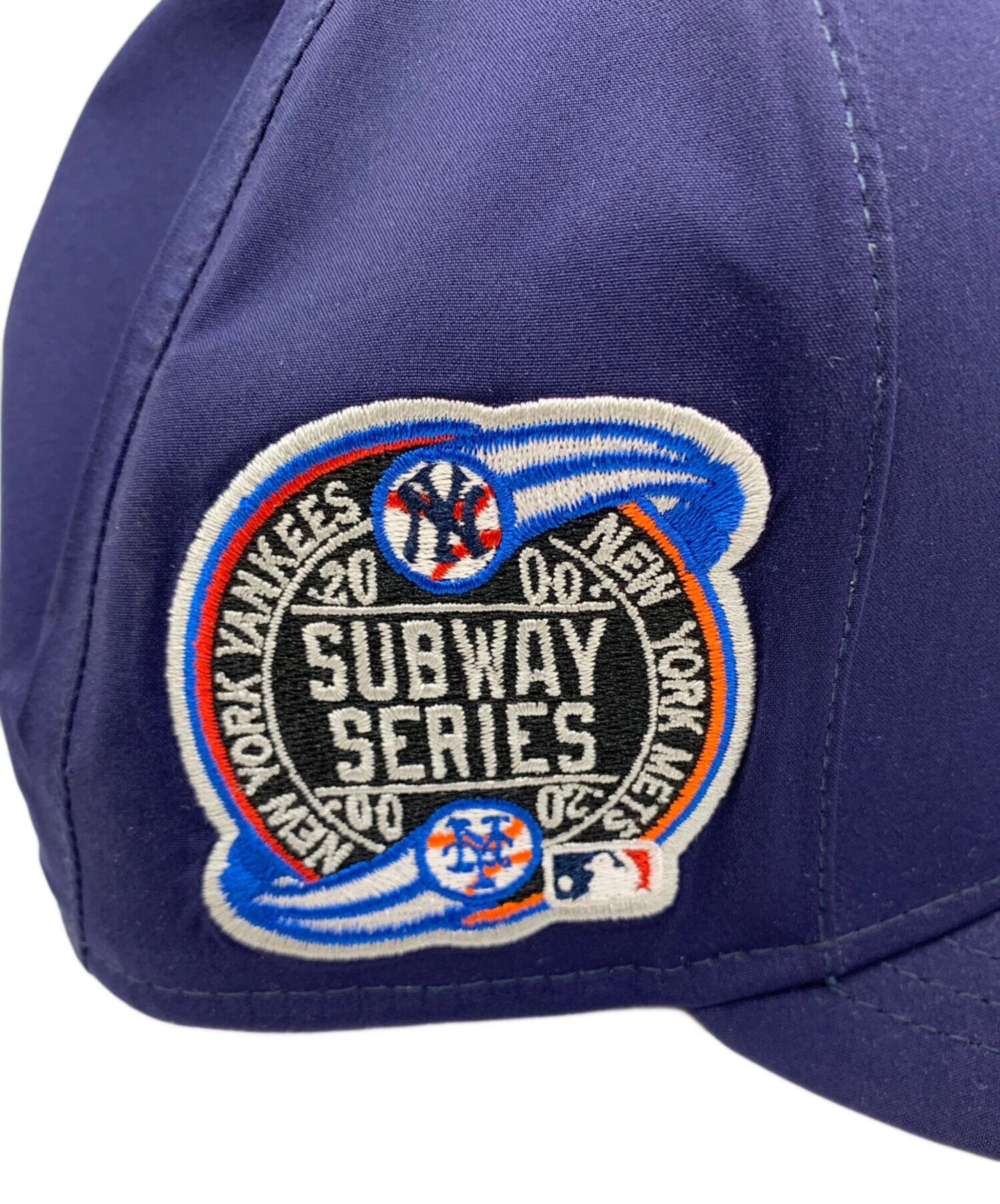 【美品】ニューエラ　newera キャップ　ネイビー　7 1/2 59.6cm New Era 59FIFTY キャップ 7 1&frasl;2 ホワイト&frasl;ネイビー 59FIFTY MLB 2