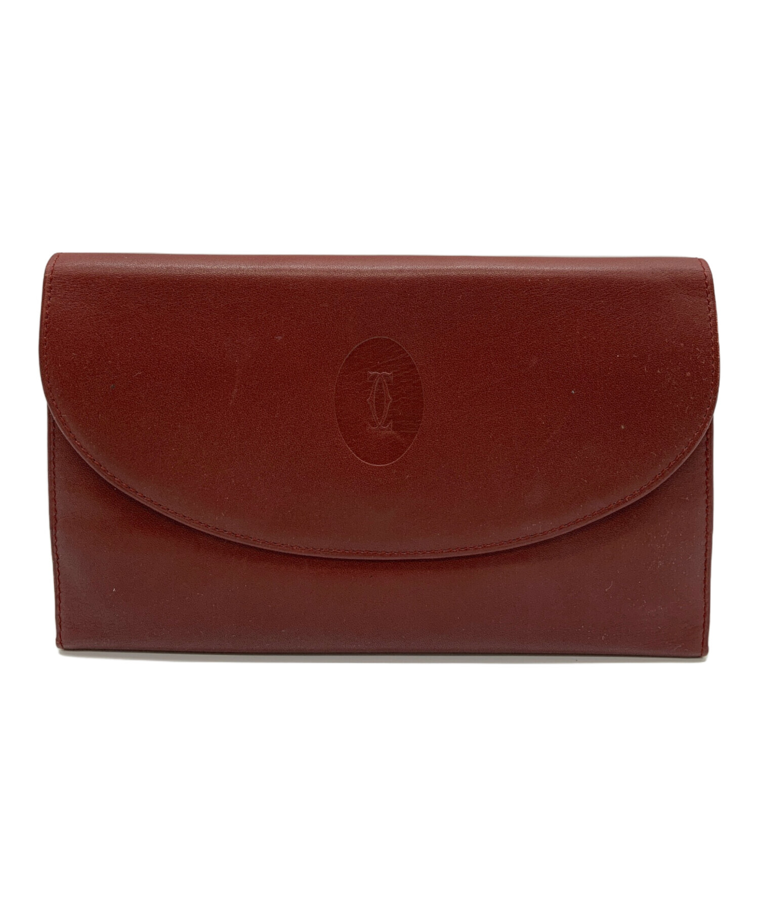 中古・古着通販】Cartier (カルティエ) Cartier 長財布 ワインレッド 