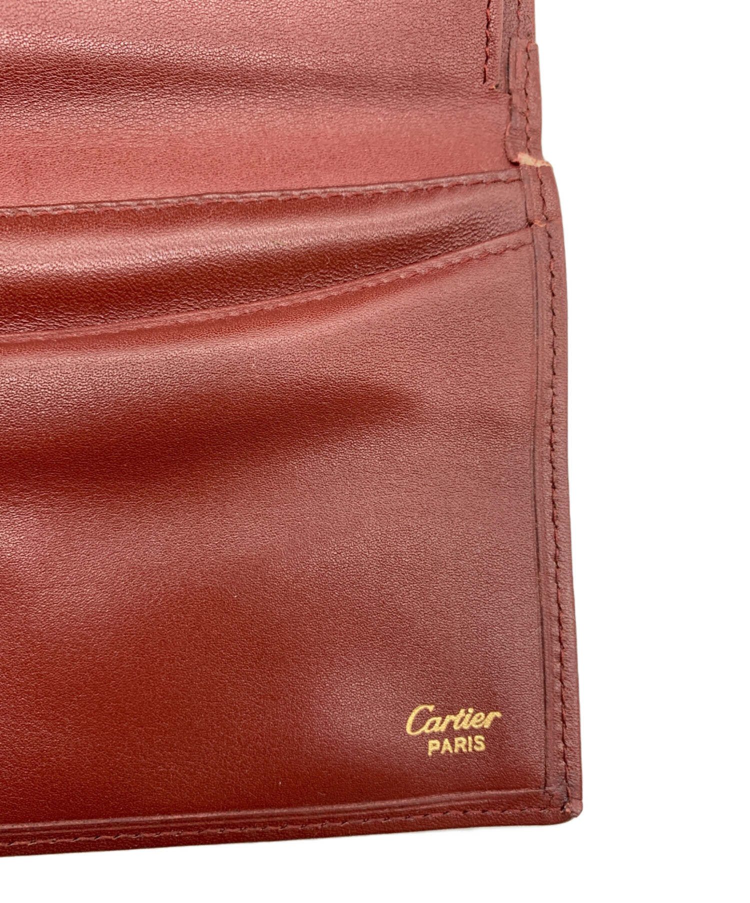 中古・古着通販】Cartier (カルティエ) Cartier 長財布 ワインレッド 
