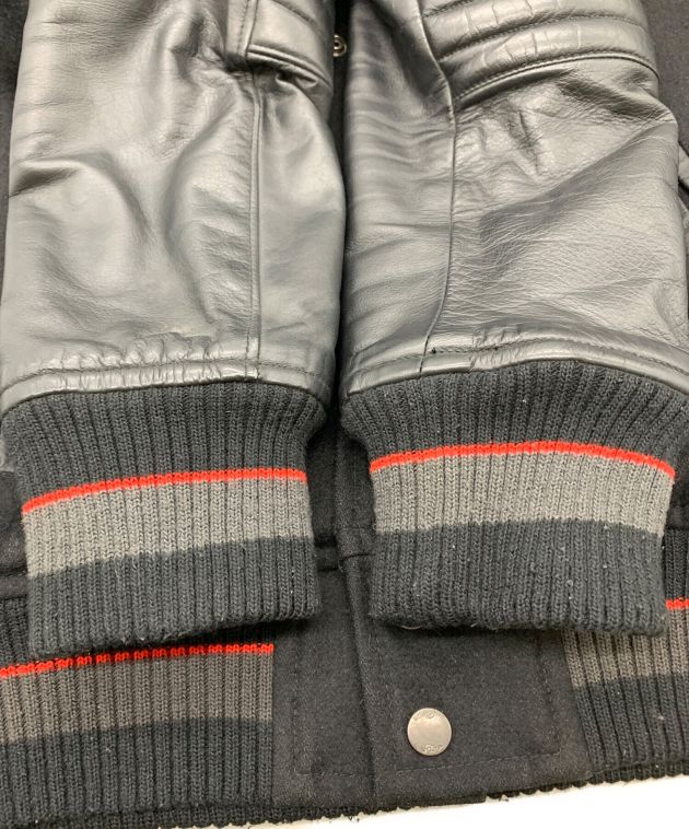 中古・古着通販】Roen (ロエン) Roen 袖レザースタジャン ブラック 
