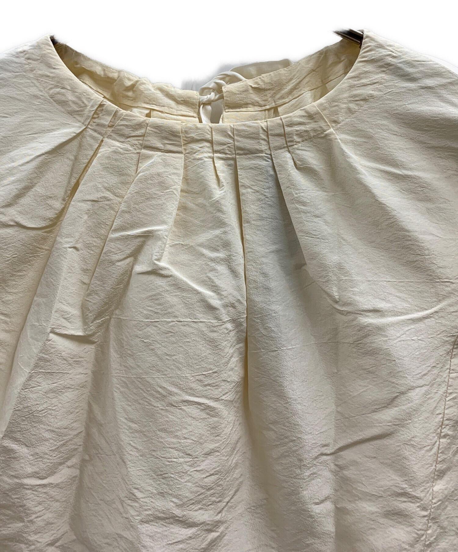 中古・古着通販】DRAWER (ドゥロワー) 長袖ブラウス ベージュ サイズ 