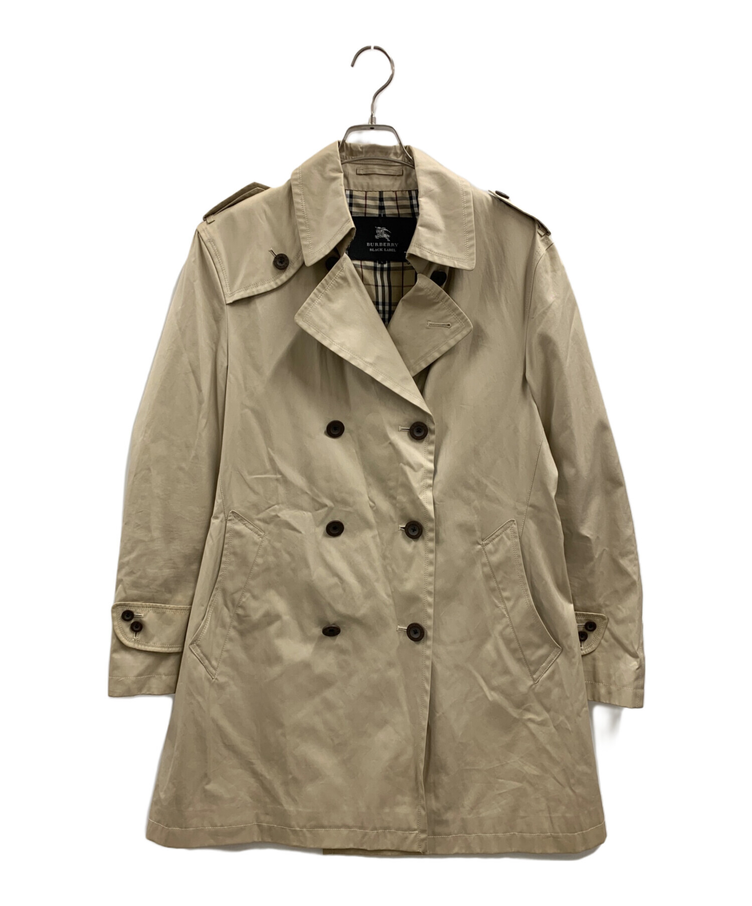 BURBERRY　ブラックレーベル　レディース　トレンチコート　ベージュ　38 バーバリーBURBERRYブラックレーベルトレンチコート L ベージュ