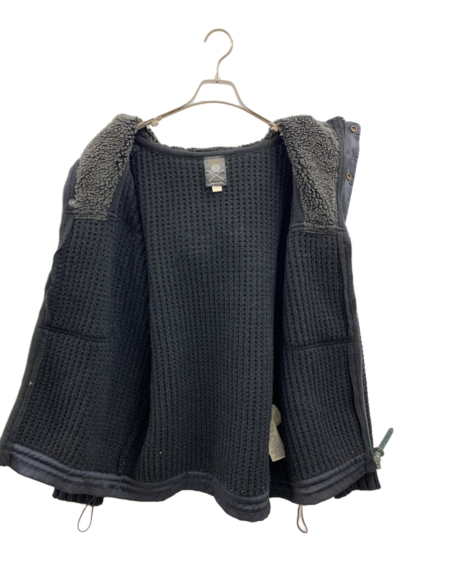 中古・古着通販】DIESEL (ディーゼル) フーデッドニットジャケット