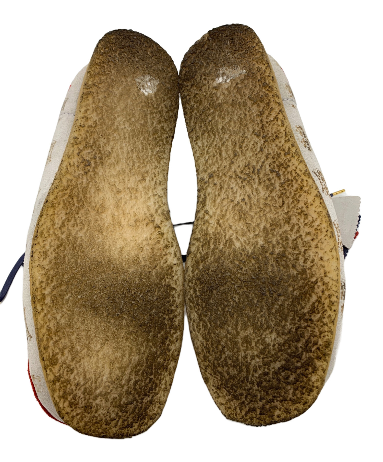 中古・古着通販】CLARKS (クラークス) シューズ グレー×レッド サイズ