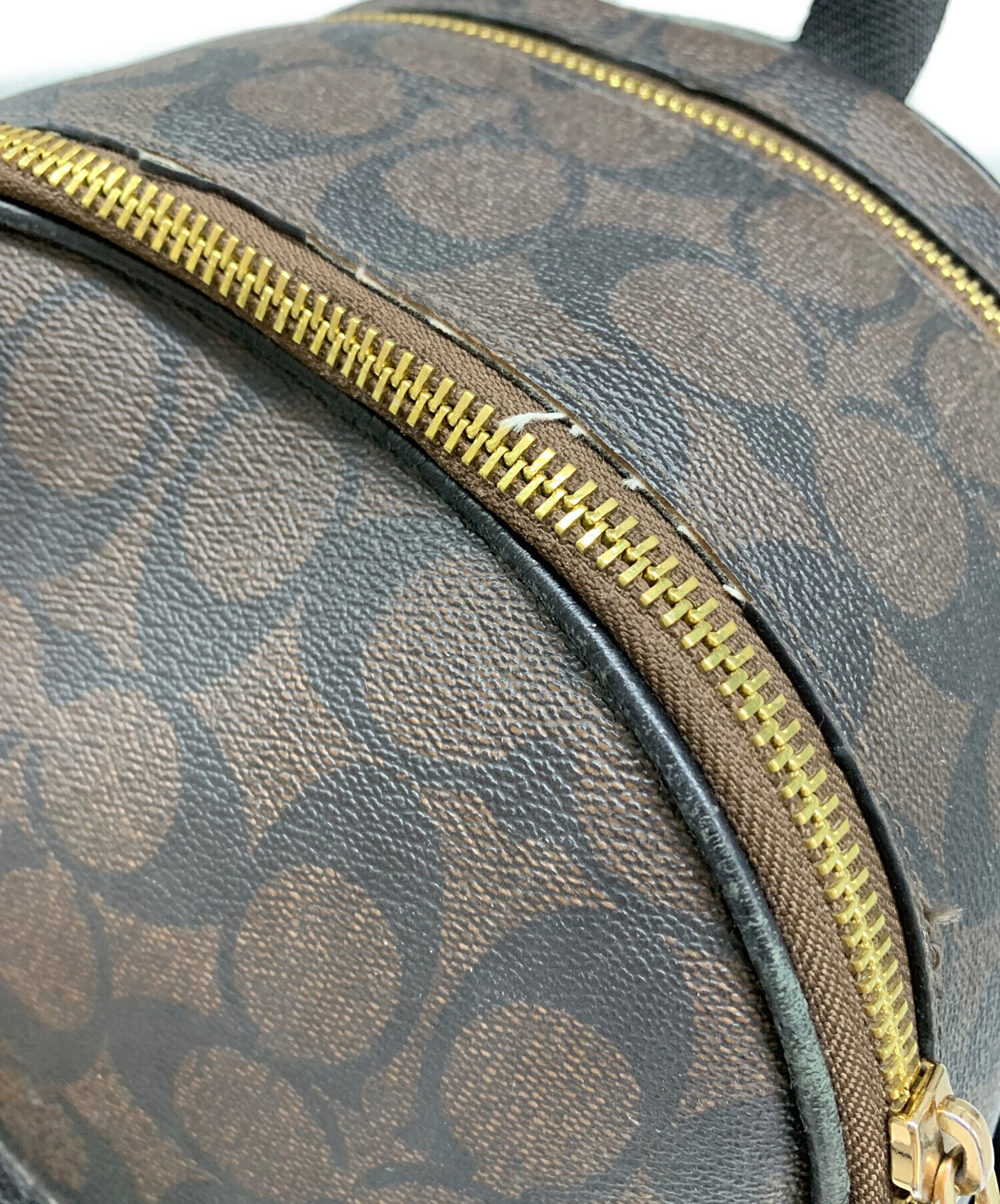 中古・古着通販】COACH (コーチ) COACH リュック ダークブラウン 