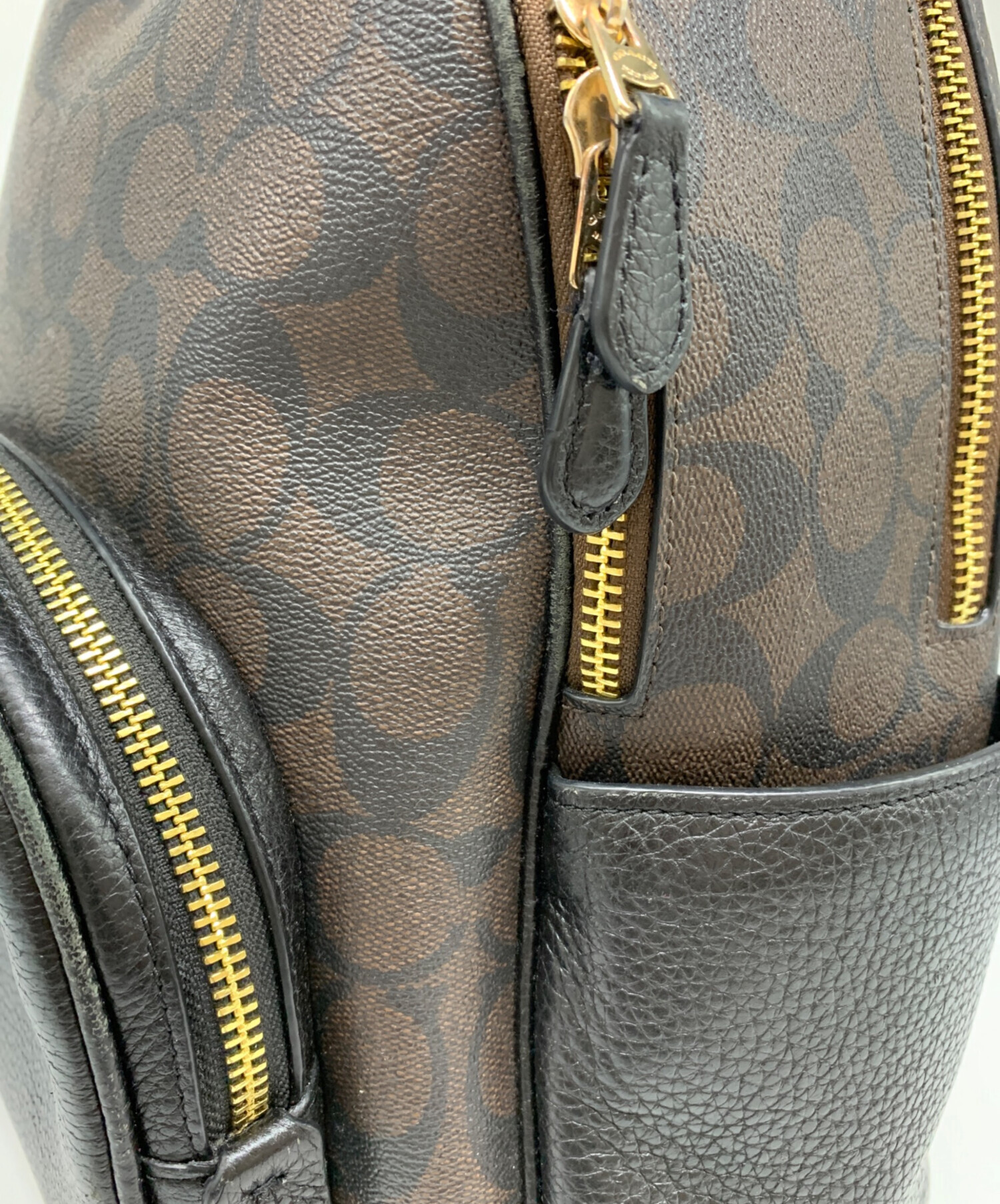 中古・古着通販】COACH (コーチ) COACH リュック ダークブラウン 