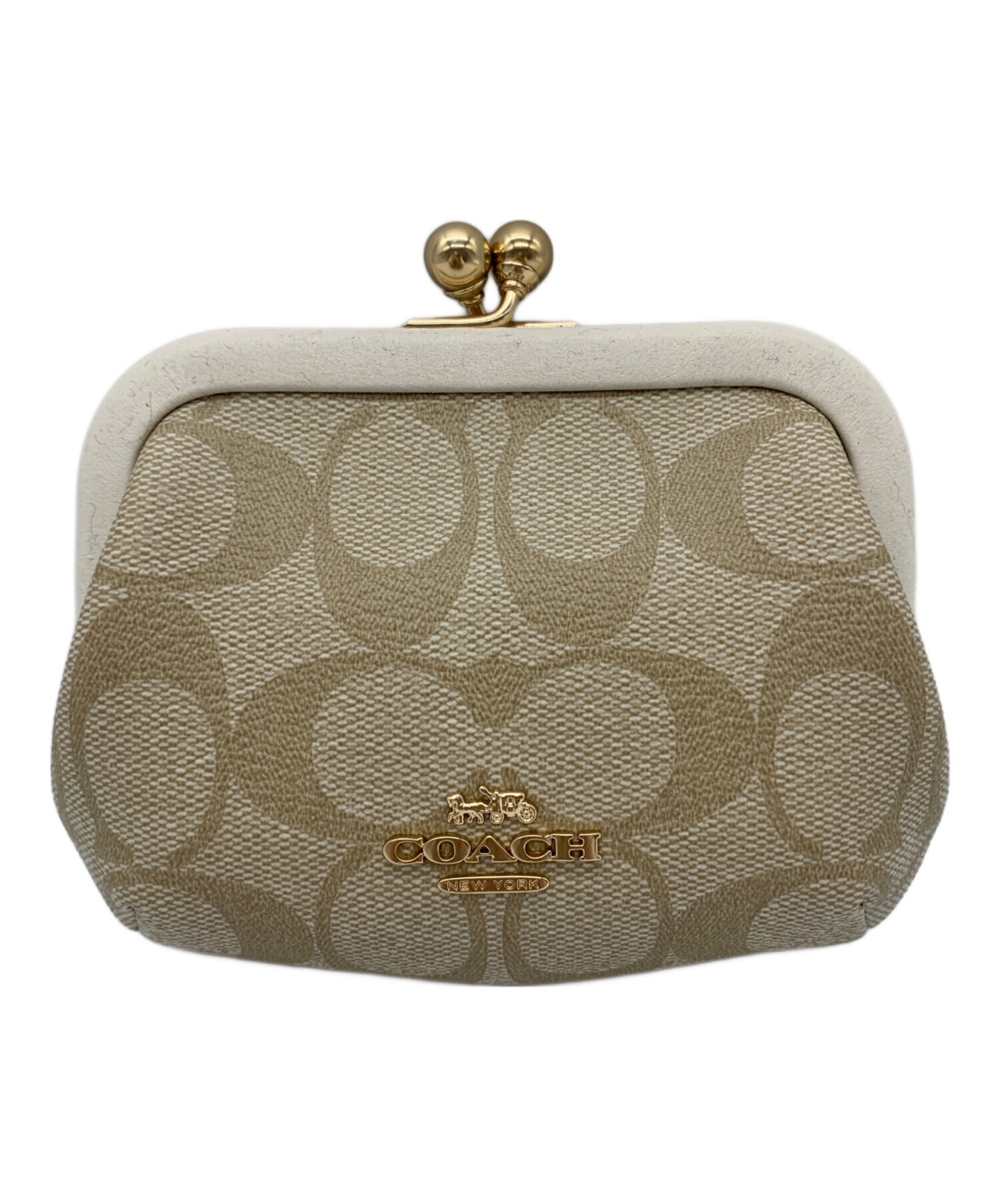 中古・古着通販】COACH (コーチ) COACH シグネチャー がま口財布