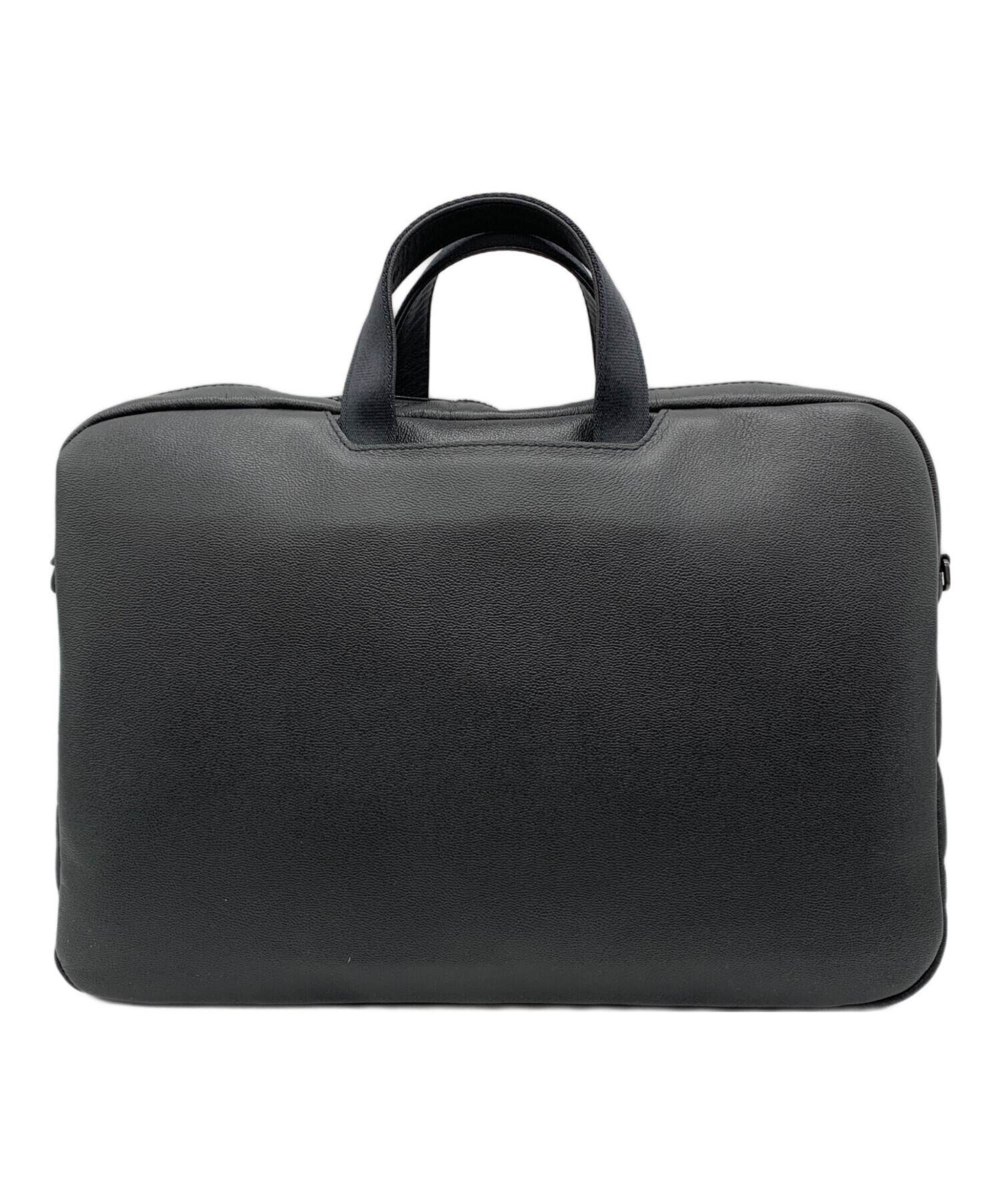 FARO ファーロ ブラック レザー ビジネスバッグ ブリーフケース 中古・古着通販】FARO (ファーロ) スマートスリムブリーフケース