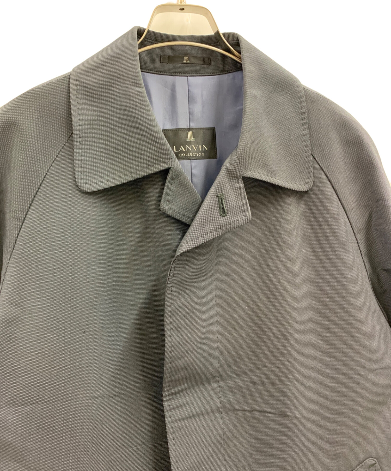 LANVIN COLLECTION シルバージャケット 80%びき LANVIN COLLECTION シルバージャケット 80%びき