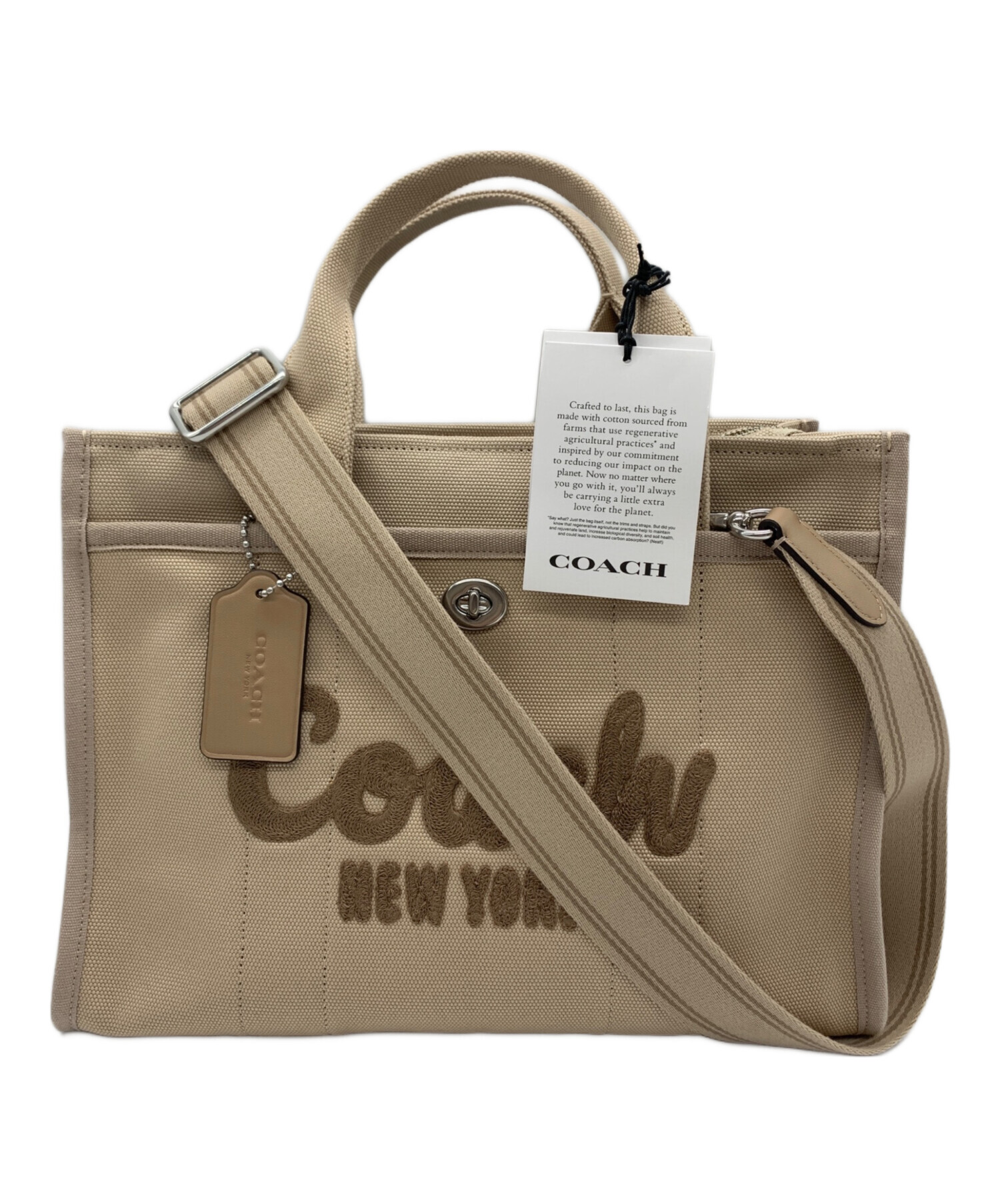 中古・古着通販】COACH (コーチ) COACH カーゴトート ブラウン 未使用 