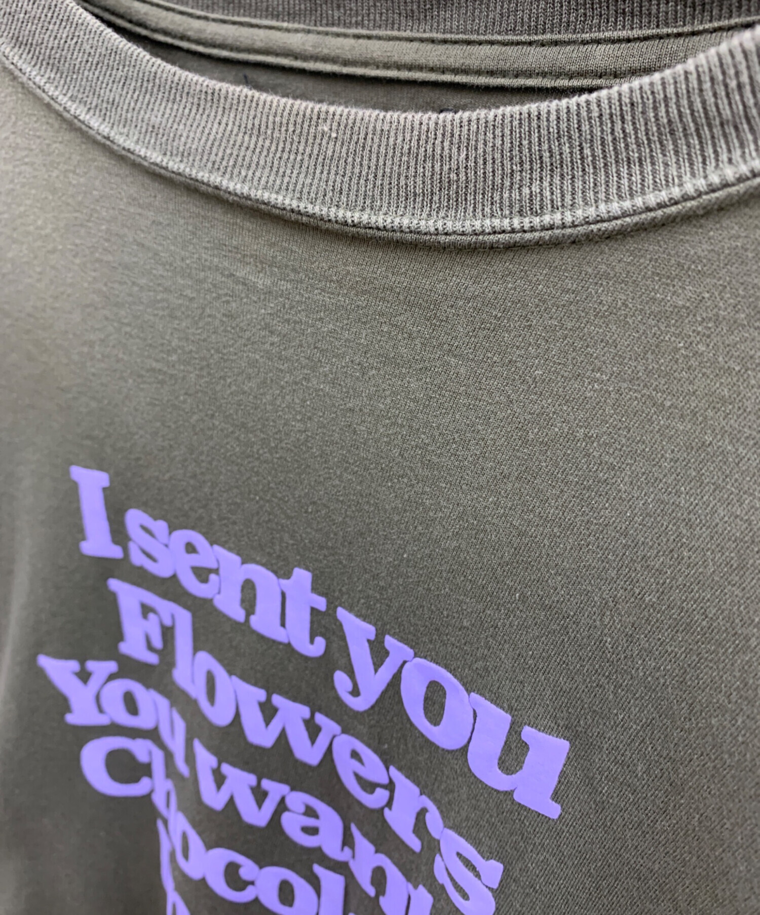 Myne ダメージ加工 ターコイズ Tシャツ