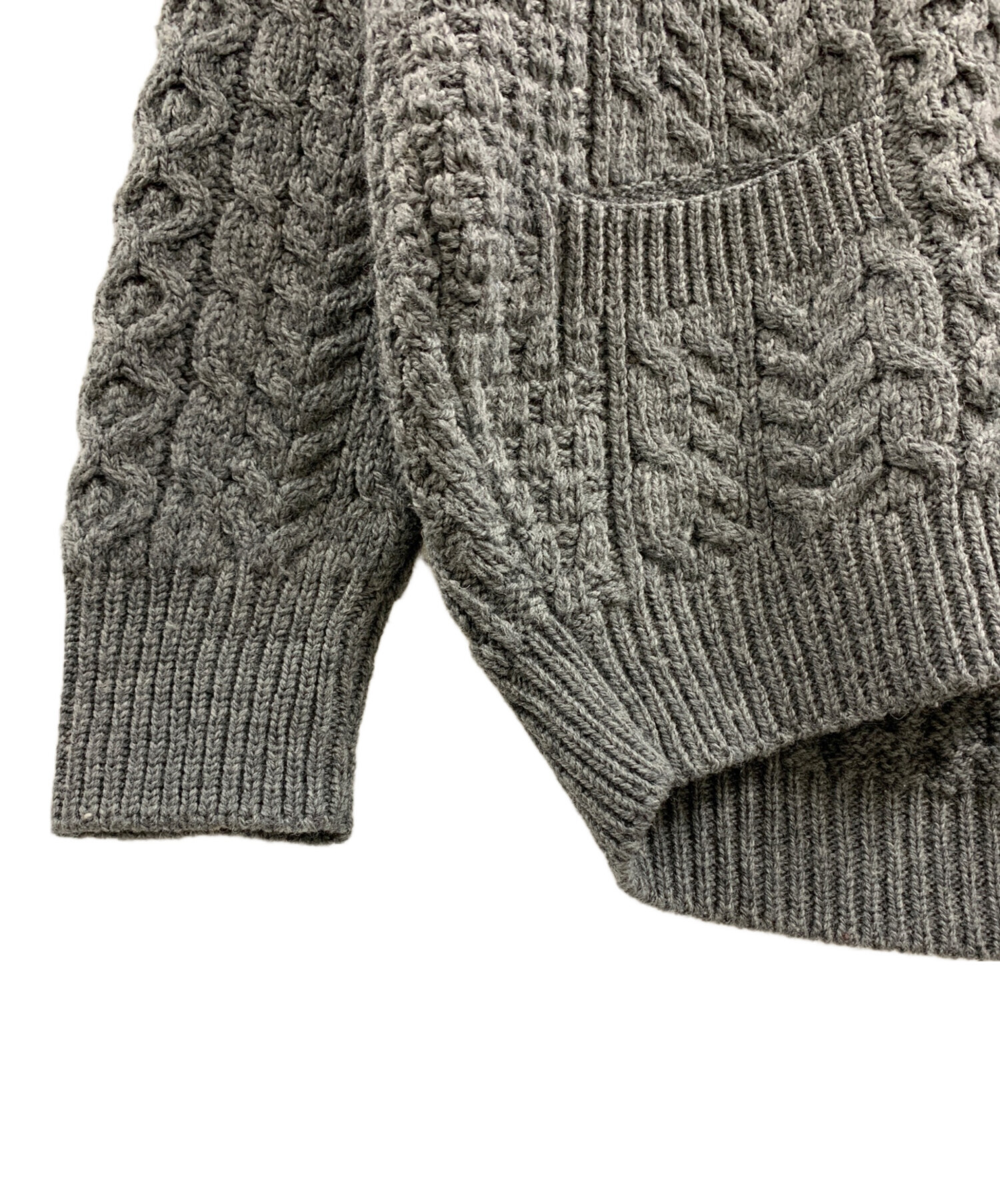 aran WOOLLEN MILLS アランウーレンミルズ カーディガン M 白 【古着】【中古】【送料無料】 楽天市場】ARAN WOOLLEN MILLS カーディガン 手編み ハンドメイド