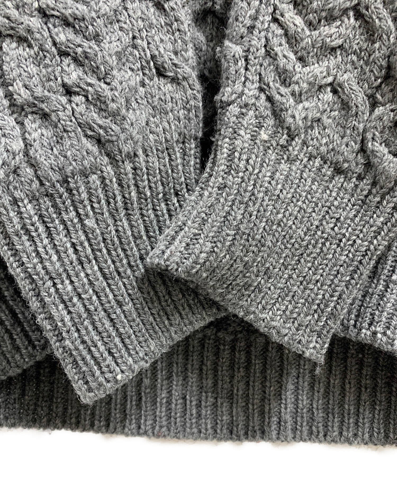 aran WOOLLEN MILLS アランウーレンミルズ カーディガン M 白 【古着】【中古】【送料無料】 aran WOOLLEN MILLS - アランウーレンミルズ アランニット