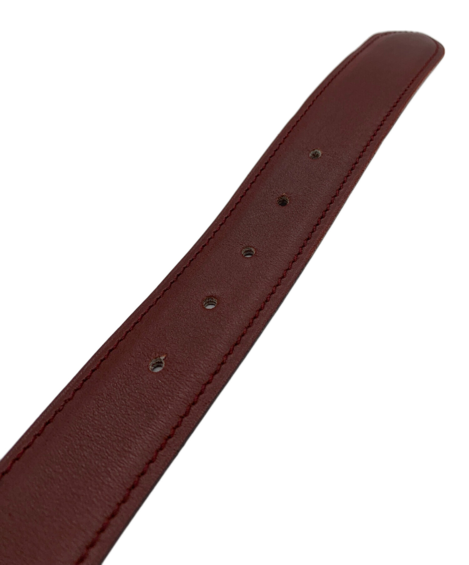 中古・古着通販】Cartier (カルティエ) レザーベルト ワインレッド