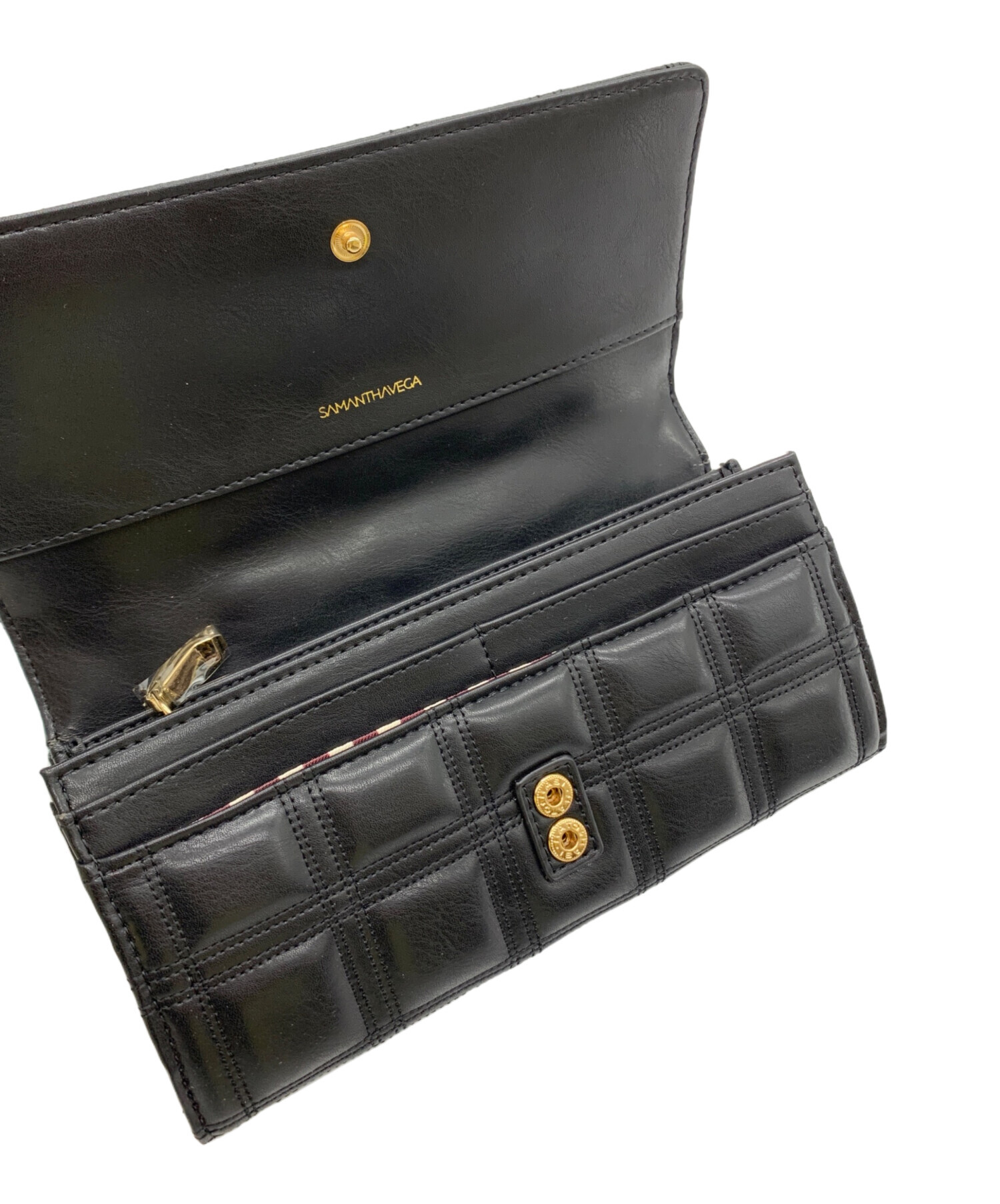 中古・古着通販】Samantha Vega (サマンサベガ) 長財布 ブラック