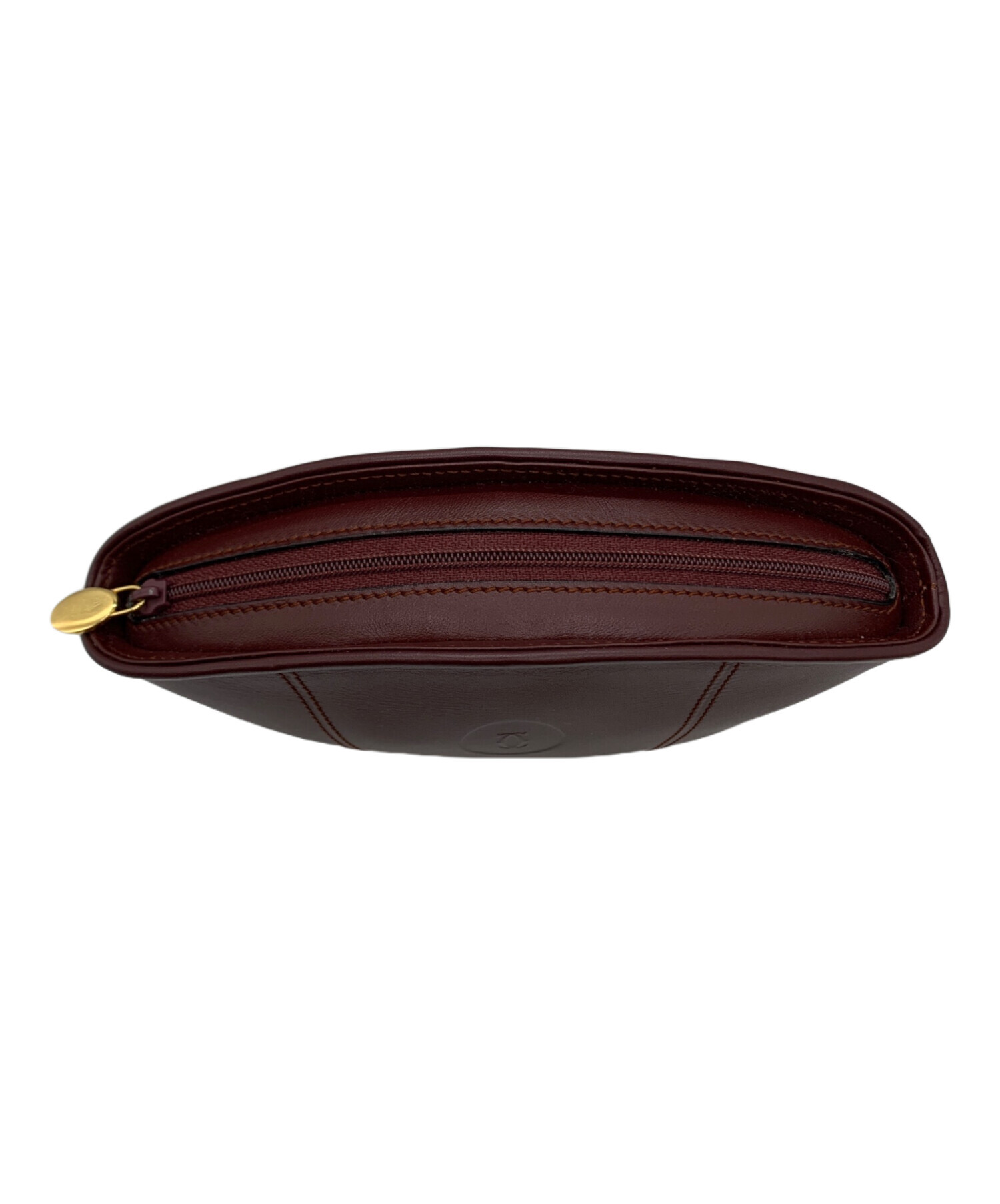 中古・古着通販】Cartier (カルティエ) ポーチ ワインレッド｜ブランド 