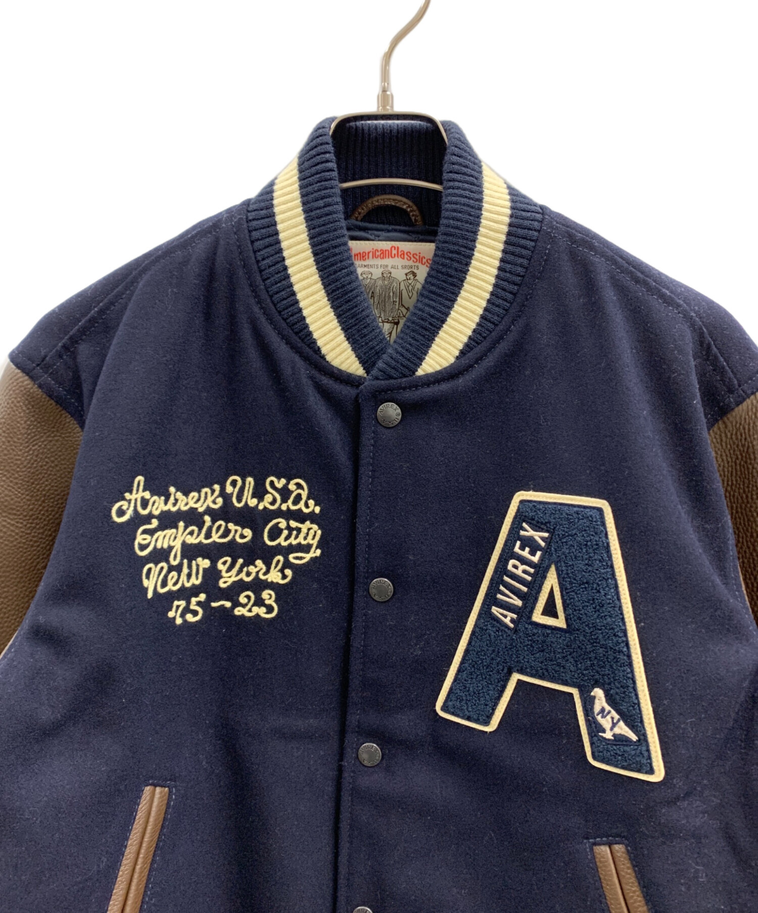 中古・古着通販】AVIREX (アヴィレックス) スタジャン ブラウン