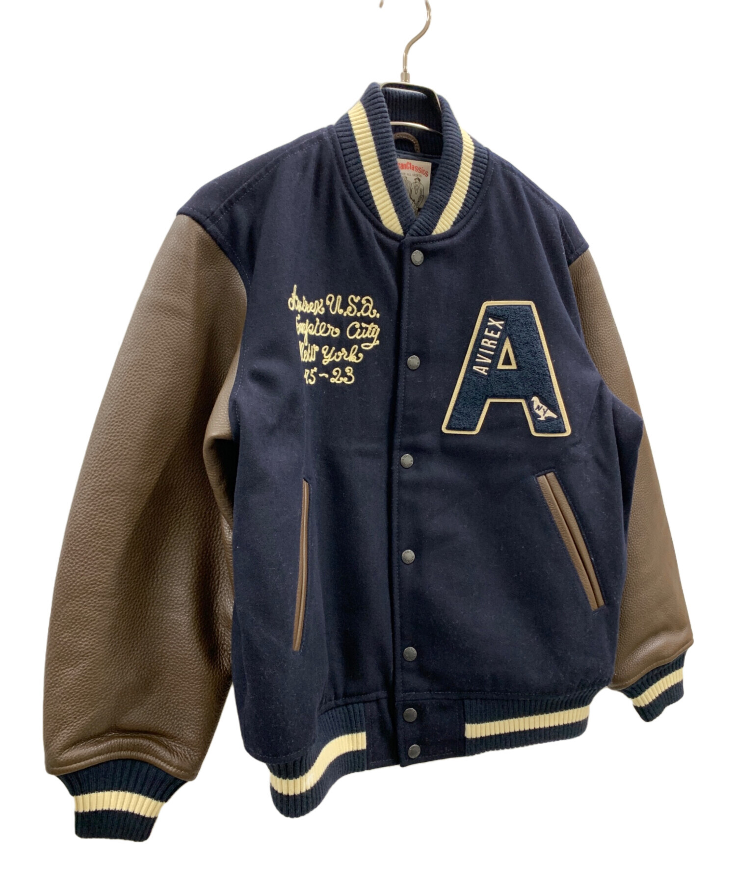 アビレックス AVIREX ブラウン スタジャン USA アビレックス AVIREX ブラウン スタジャン USA 新品：AVIREX