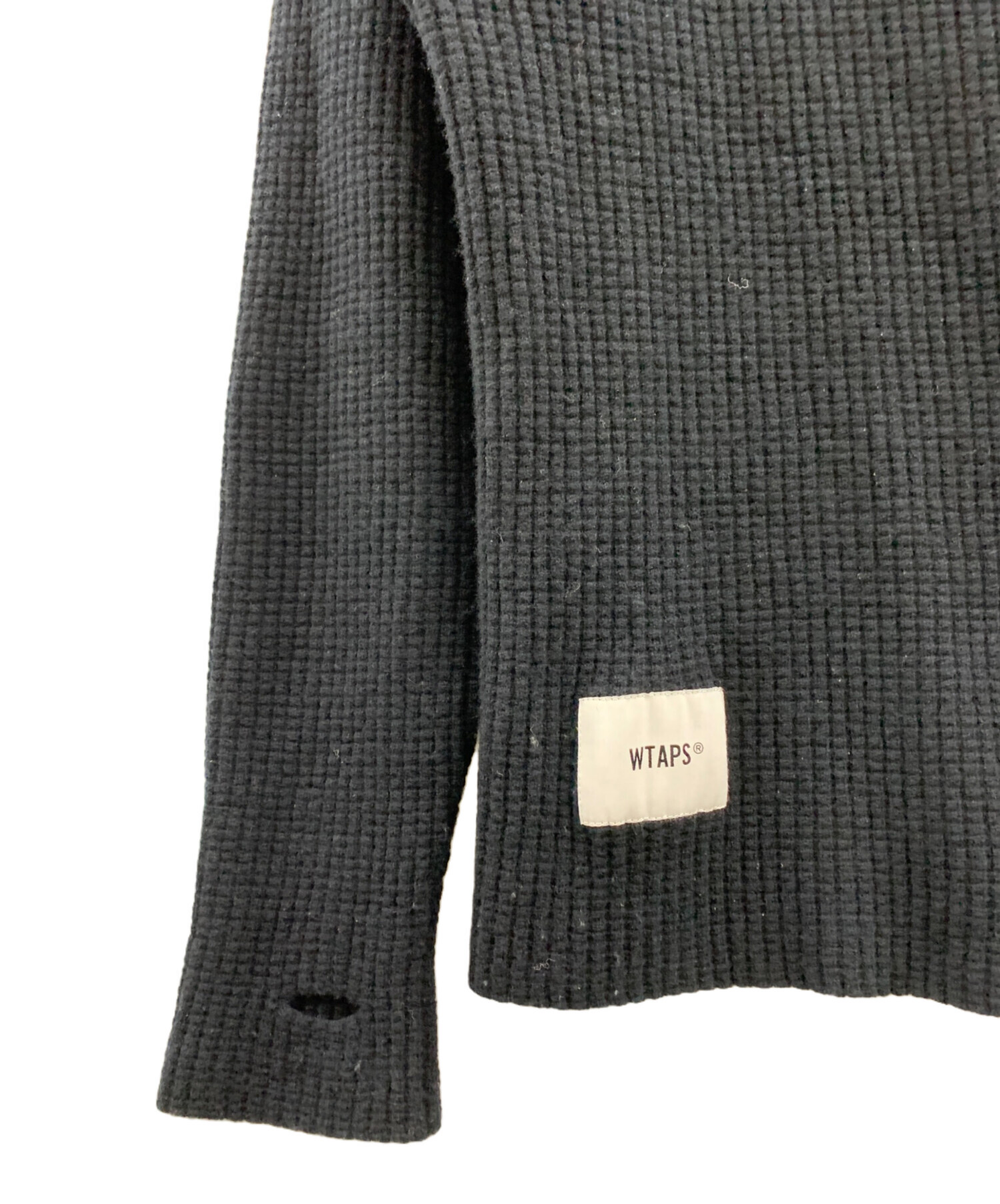 中古・古着通販】WTAPS (ダブルタップス) ワッフルニット ブラック 