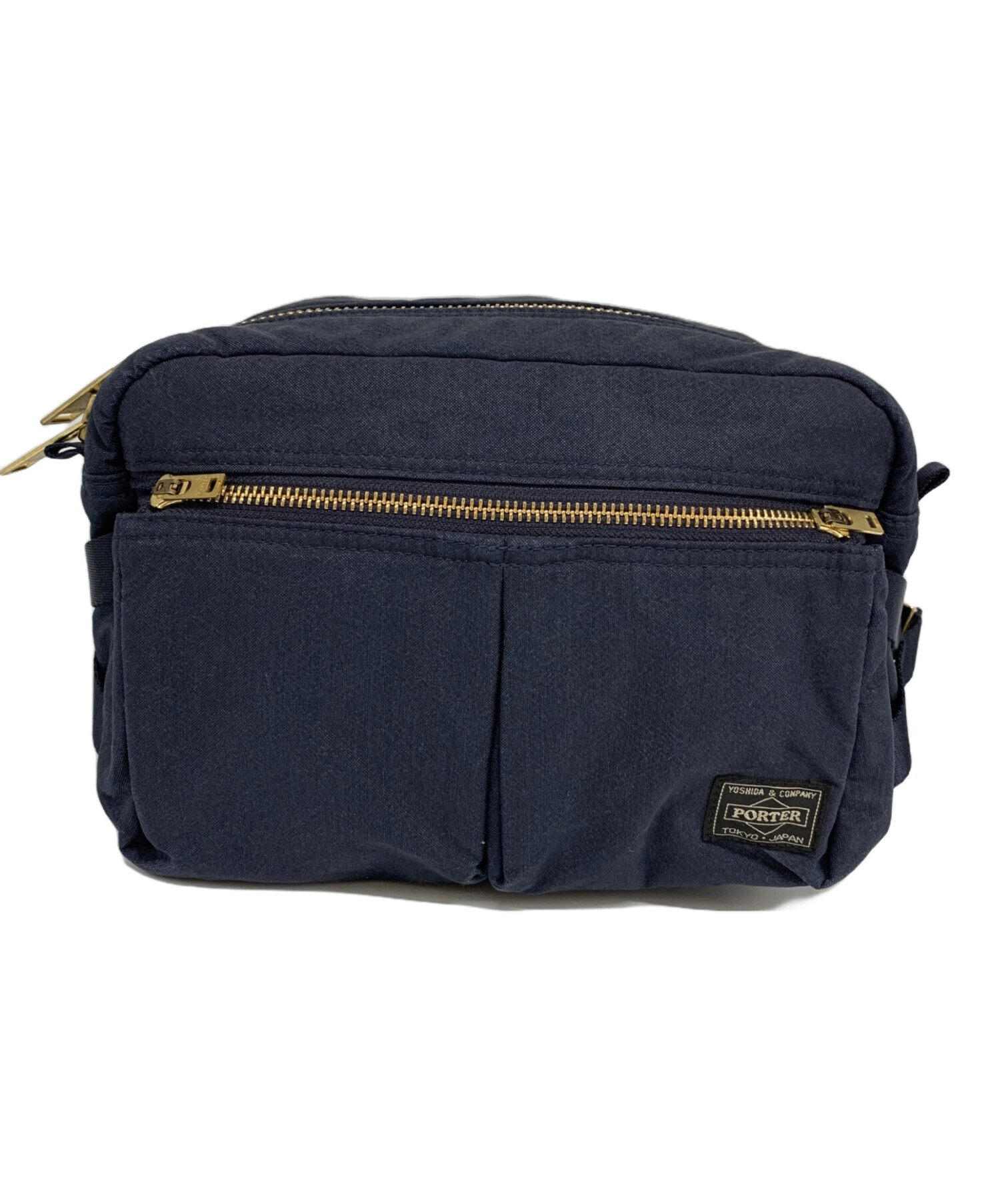 中古・古着通販】PORTER (ポーター) PORTER ウエストバッグ ネイビー 