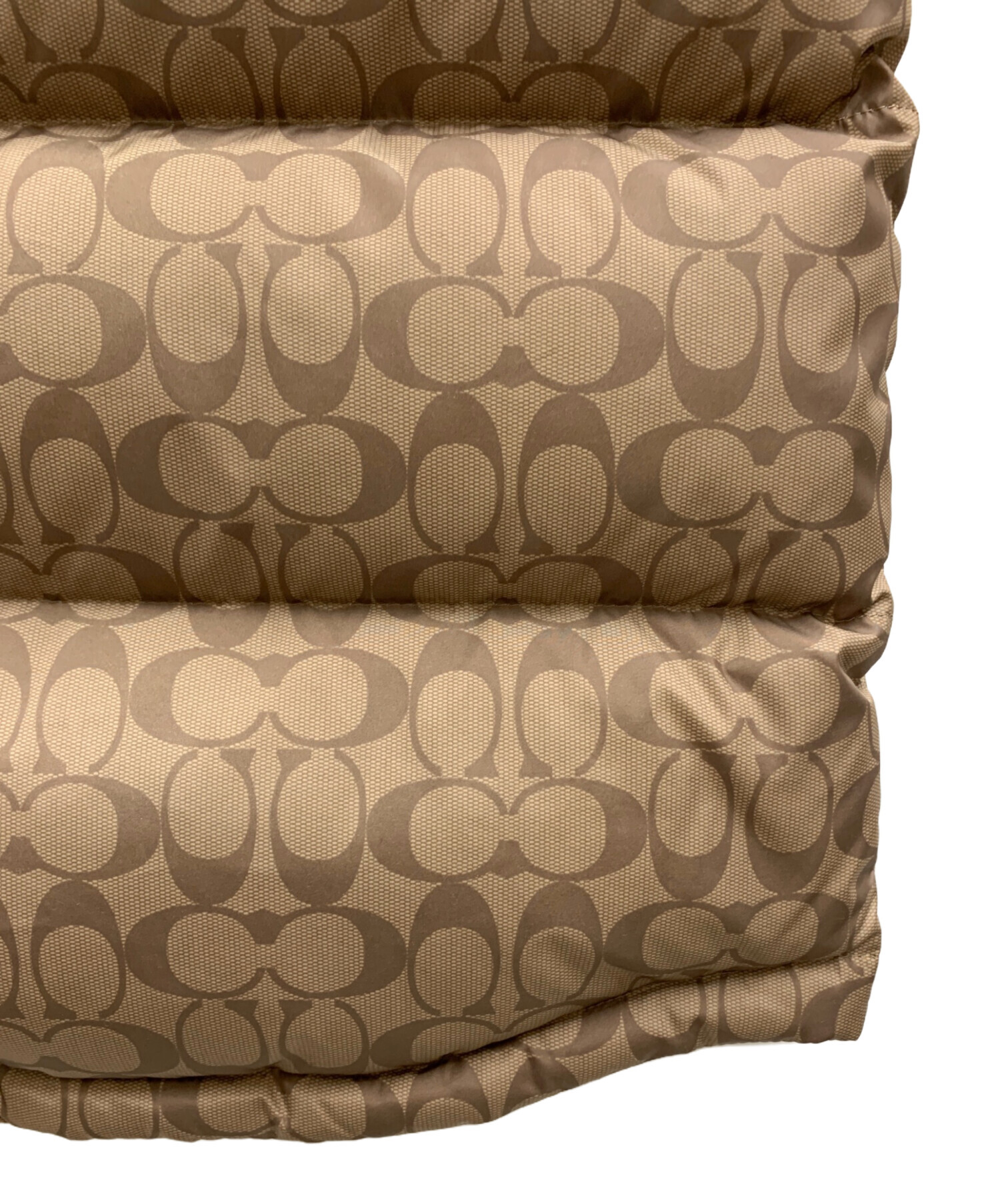 中古・古着通販】COACH (コーチ) COACH ダウンベスト ブラウン