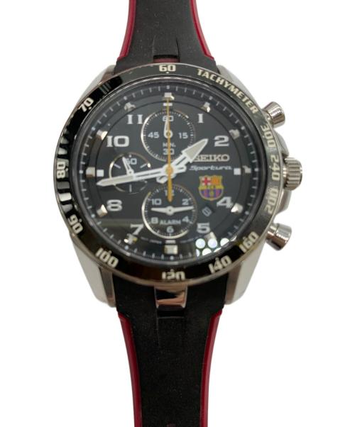 SEIKO FC Barcelona クロノグラフ 中古・古着通販】SEIKO (セイコー) FCバルセロナ (FCバルセロナ) SEIKO