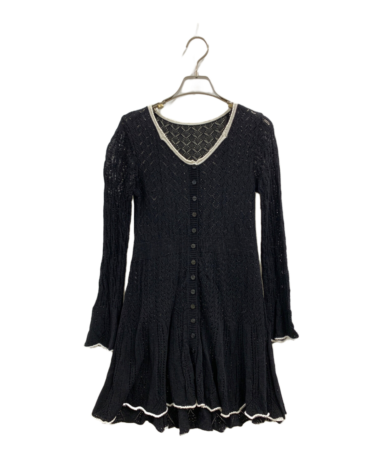 マウジー moussy 今期完売 ニットワンピース 中古・古着通販】moussy (マウジー) moussy ニットワンピース ブラック