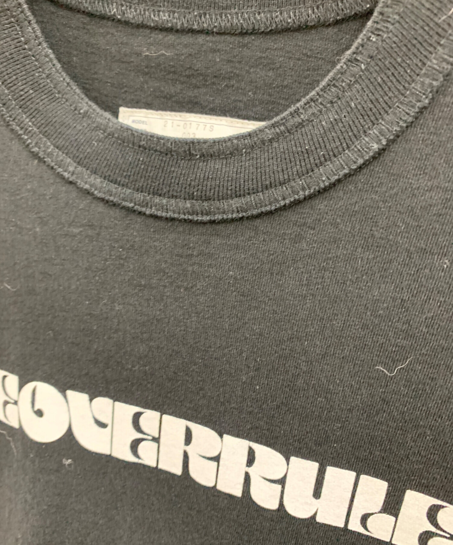 中古・古着通販】sacai (サカイ) sacai プリントTシャツ ブラック 