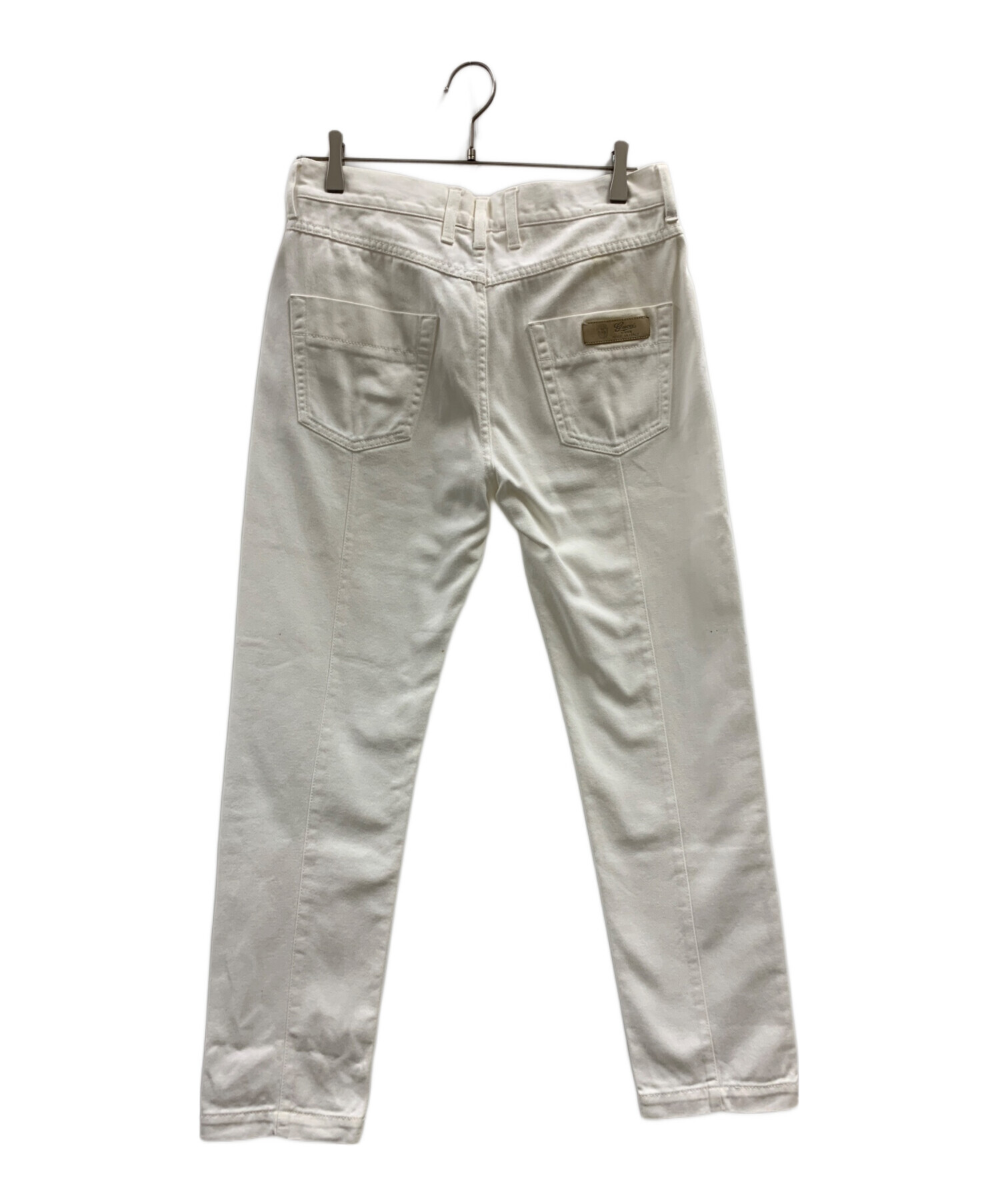 【新品未使用】GUCCI デニムパンツ サイズ46 中古・古着通販】GUCCI (グッチ) GUCCI デニムパンツ ホワイト サイズ